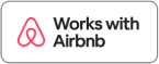 Logo of  works with Airbnb
