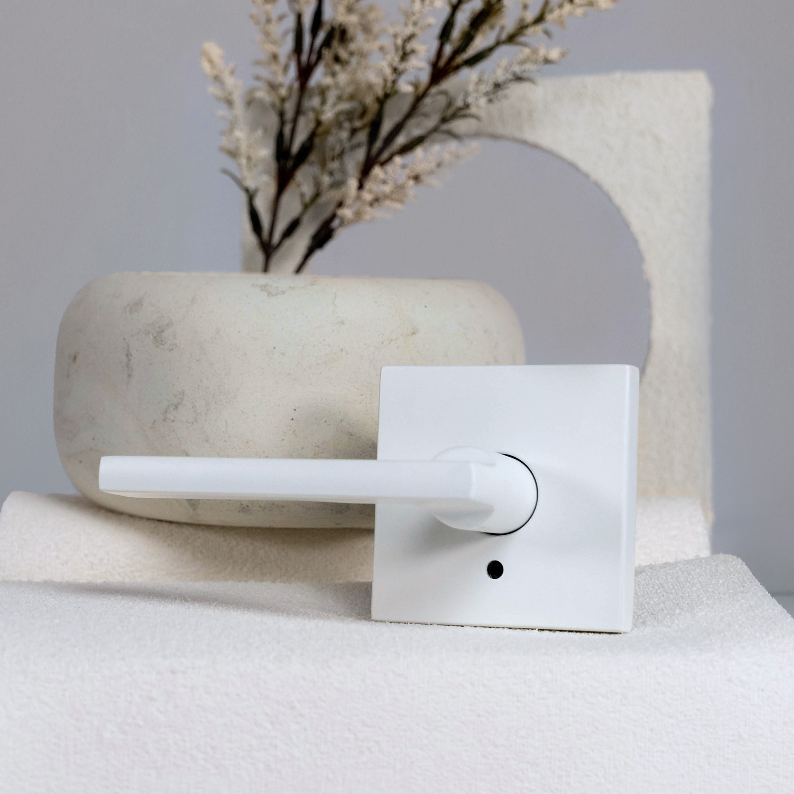 The Refined Finishes Collection Latitude Lever with Collins Trim