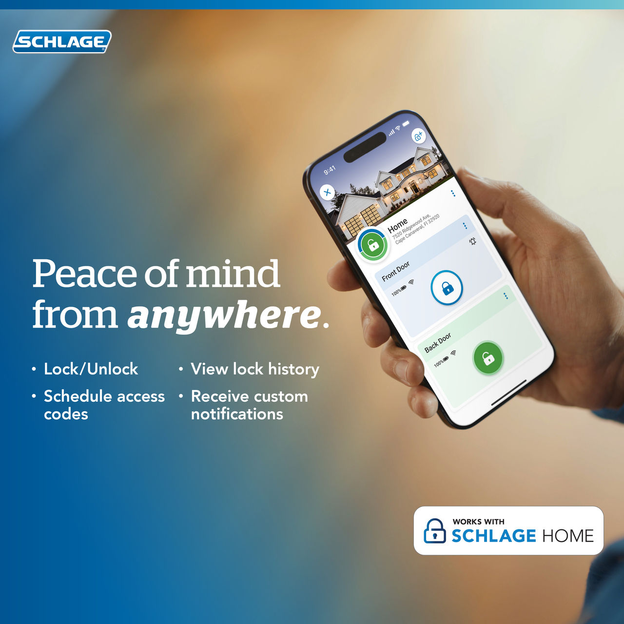 Schlage Arrive™ Smart WiFi Deadbolt with Century Trim