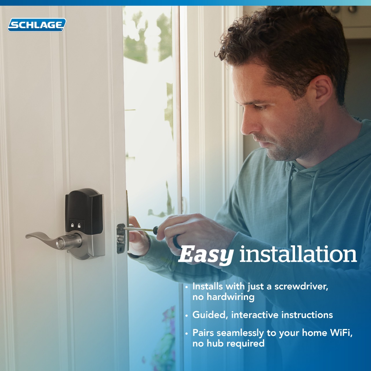 Schlage Encode™ Smart WiFi Latitude Lever with Century Trim