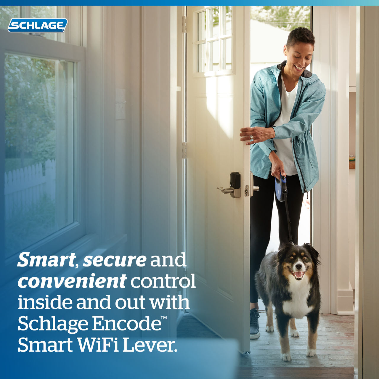 Schlage Encode™ Smart WiFi Latitude Lever with Century Trim