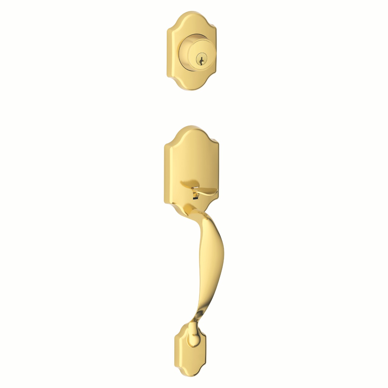 J Series Exterior Side Only Single Cylinder Handleset with Paris Trim