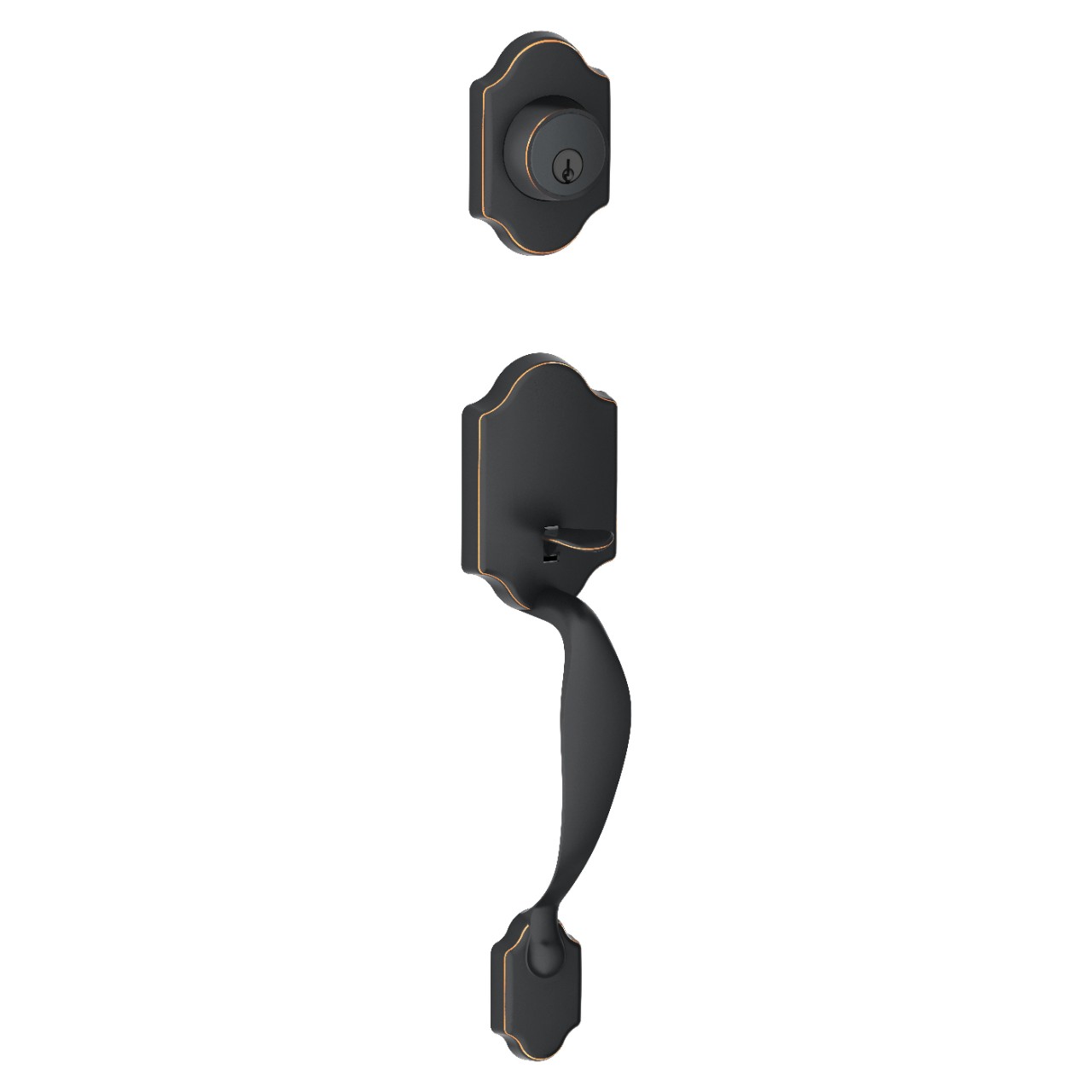 J Series Exterior Side Only Single Cylinder Handleset with Paris Trim