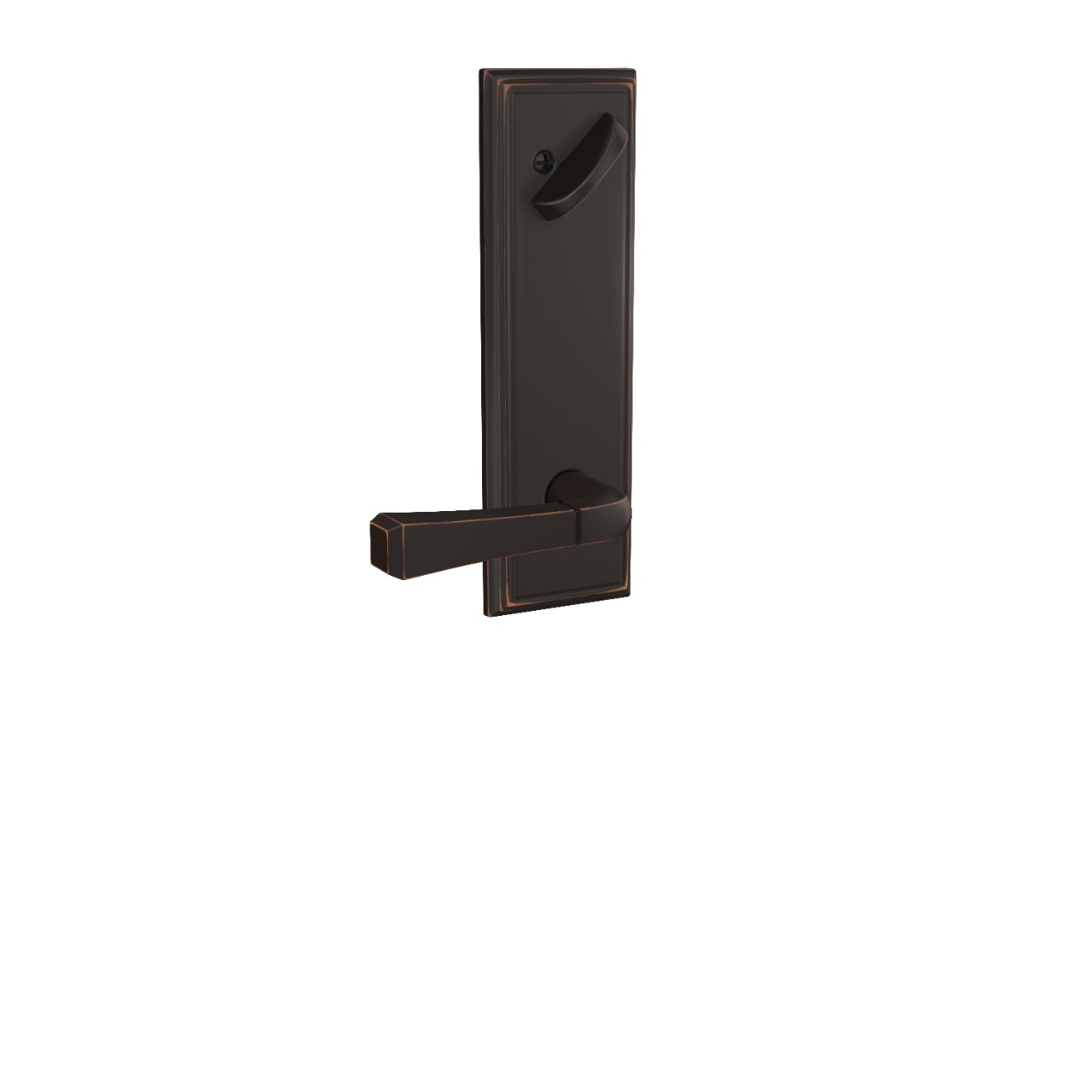 Addison 3/4 Trim Single Cylinder Handleset Interior with Rivington Lever