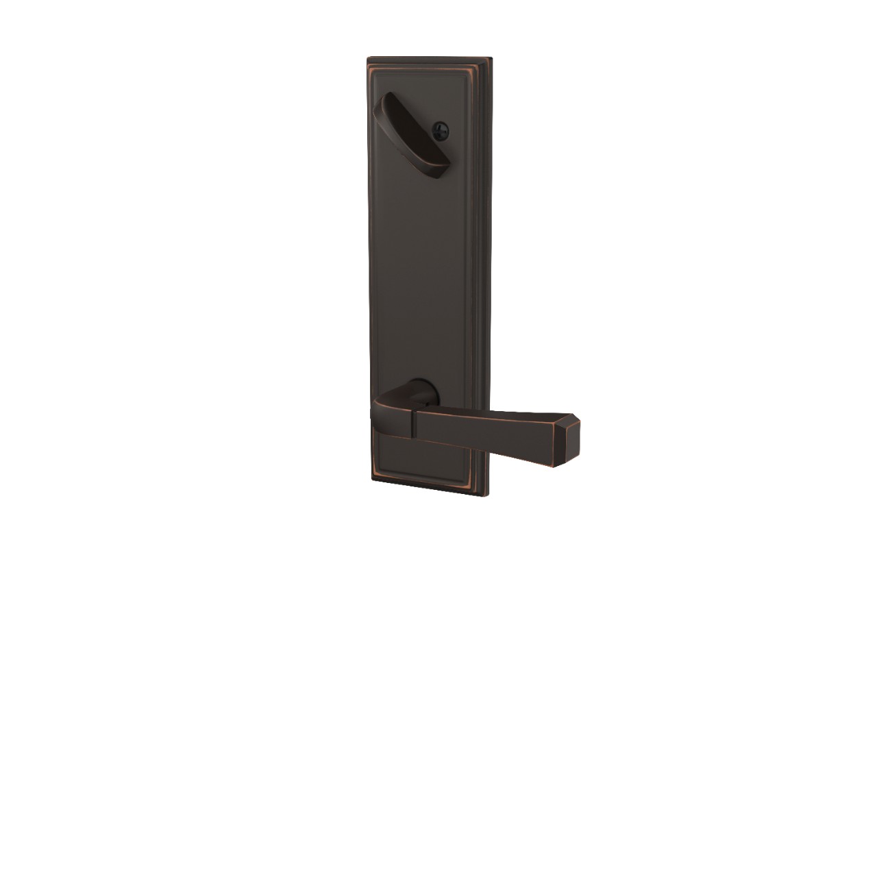 Addison 3/4 Trim Single Cylinder Handleset Interior with Rivington Lever