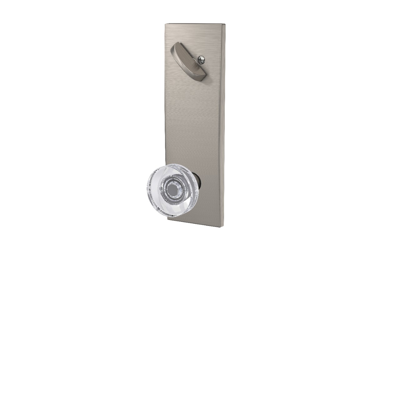 Century 3/4 Trim Single Cylinder Handleset Interior with Dawes Glass Knob