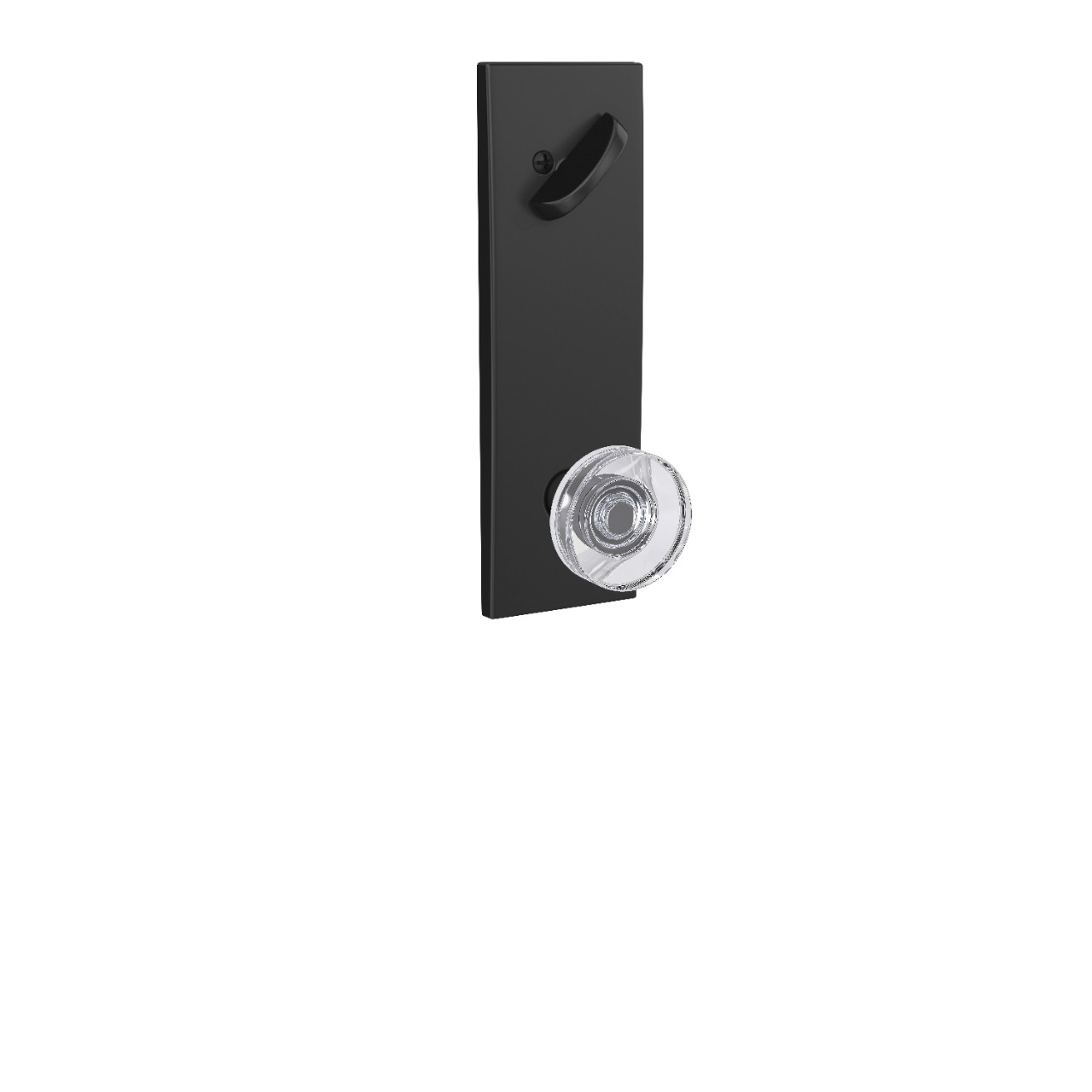 Century 3/4 Trim Single Cylinder Handleset Interior with Dawes Glass Knob