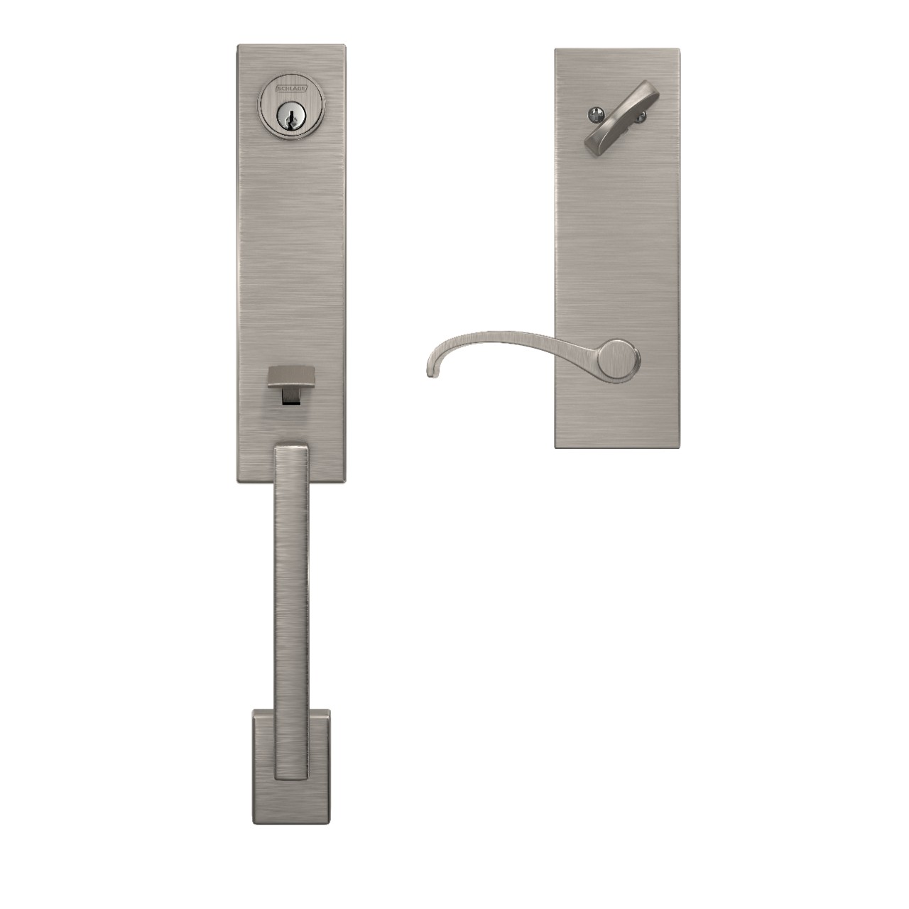Custom 3/4 Trim Single Cylinder Handleset and Whitney Lever with Century Trim