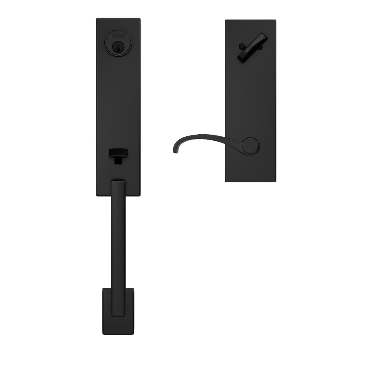 Custom 3/4 Trim Single Cylinder Handleset and Whitney Lever with Century Trim