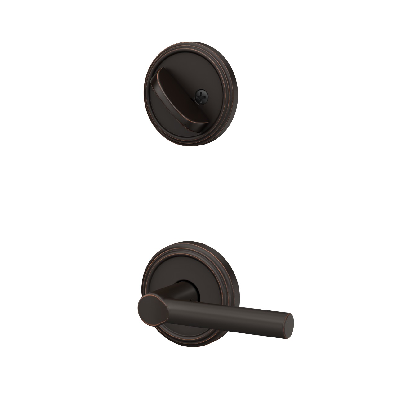 Custom Indy Single Cylinder Handleset Interior with Broadway Lever