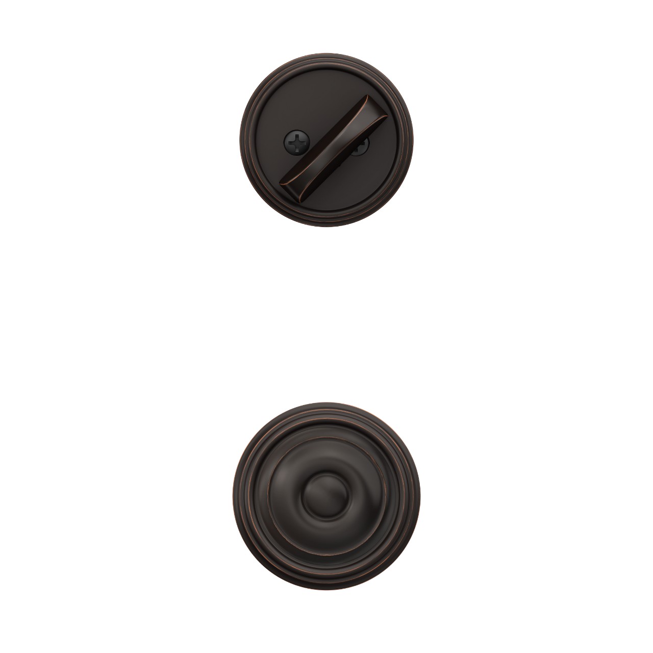 Custom Indy Single Cylinder Handleset Interior with Georgian Knob