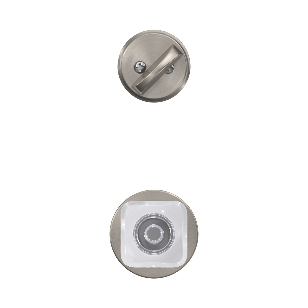 Custom Howe Single Cylinder Handleset Interior with Kyle Glass Knob