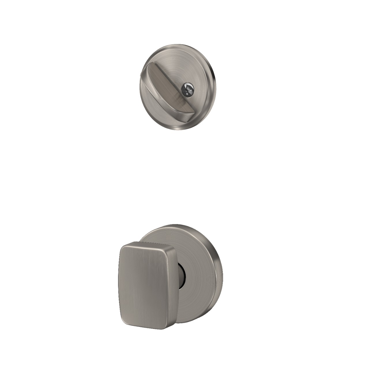 Custom Howe Single Cylinder Handleset Interior with Nixon Knob