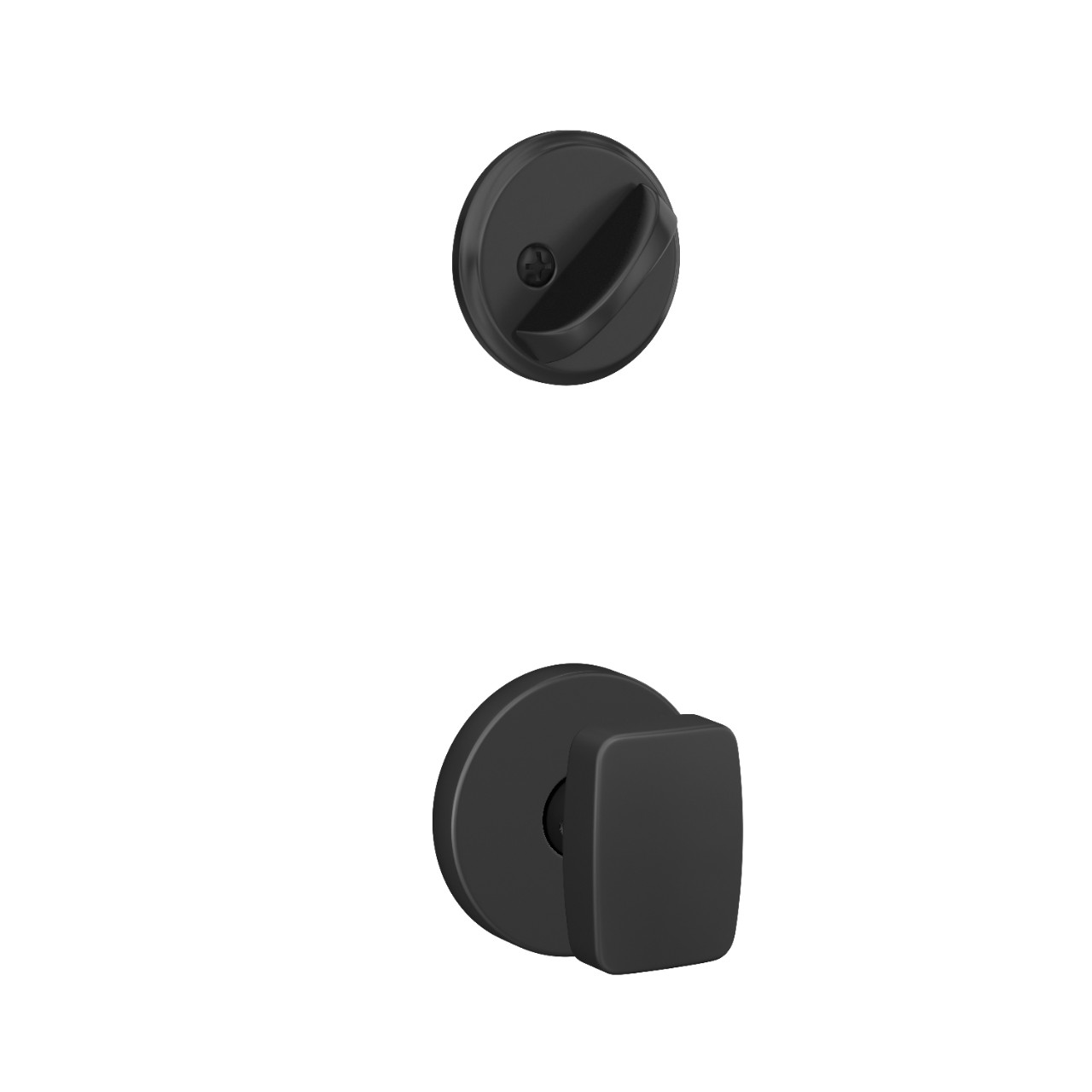 Custom Howe Single Cylinder Handleset Interior with Nixon Knob