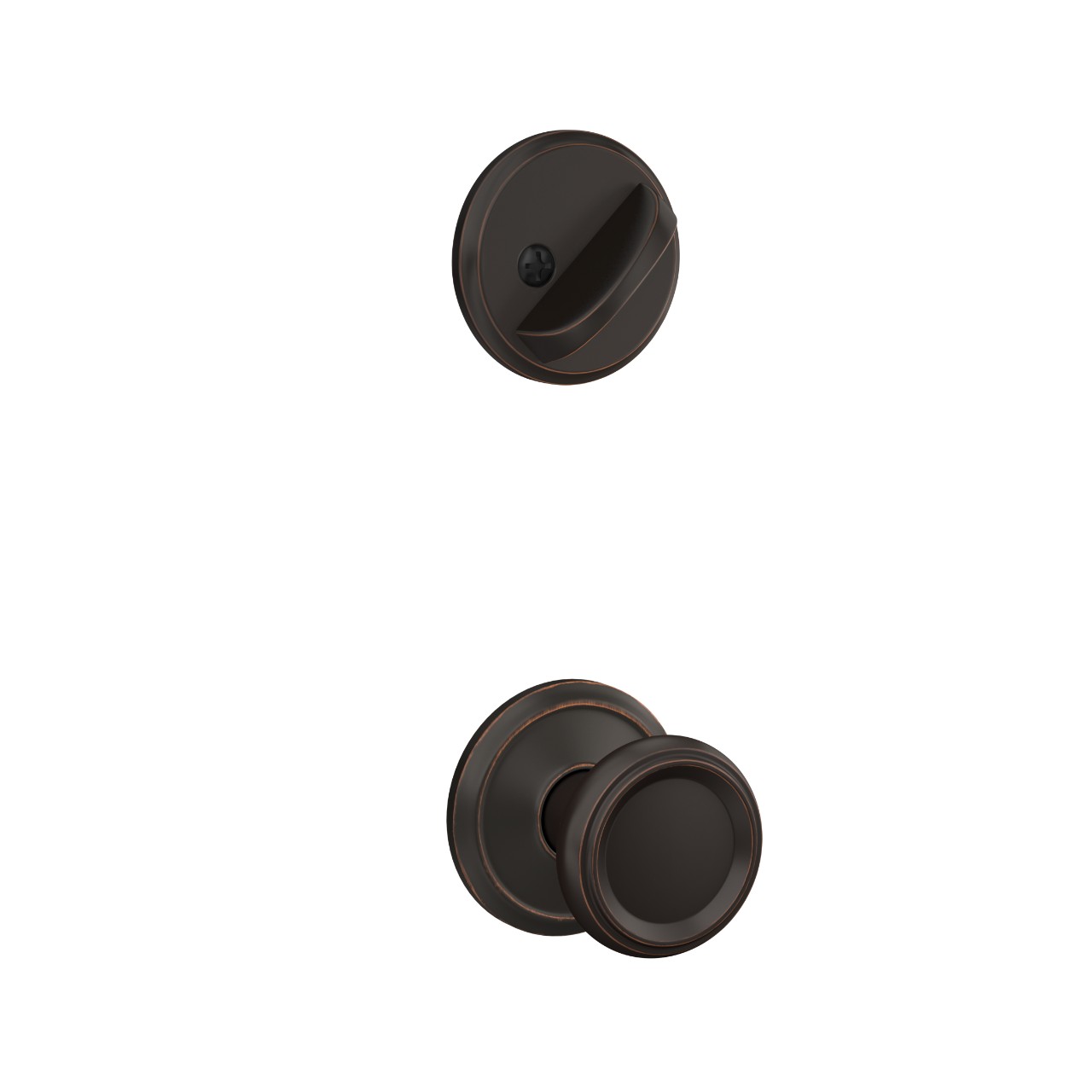 Custom Alden Single Cylinder Handleset Interior with Offerman Knob
