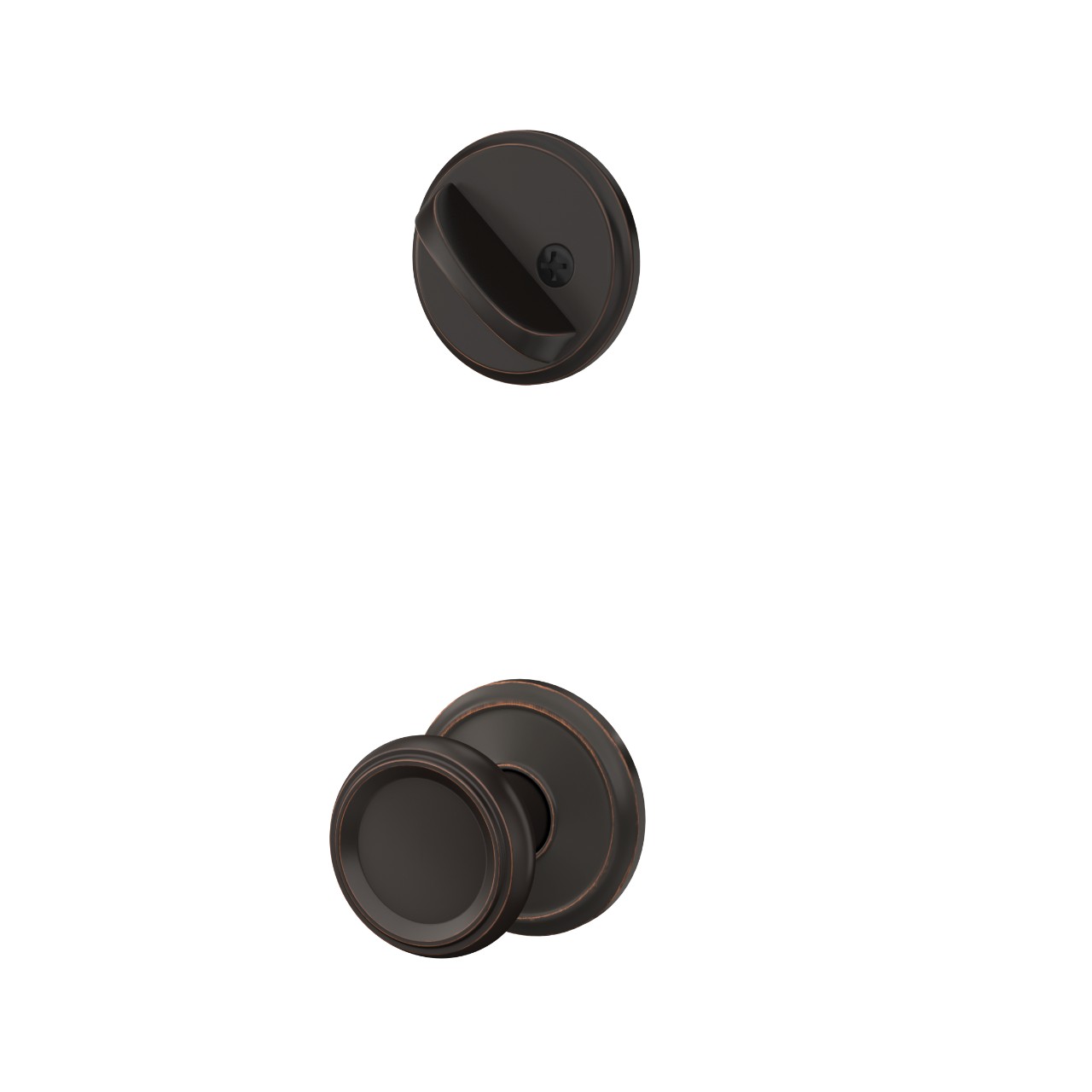 Custom Alden Single Cylinder Handleset Interior with Offerman Knob