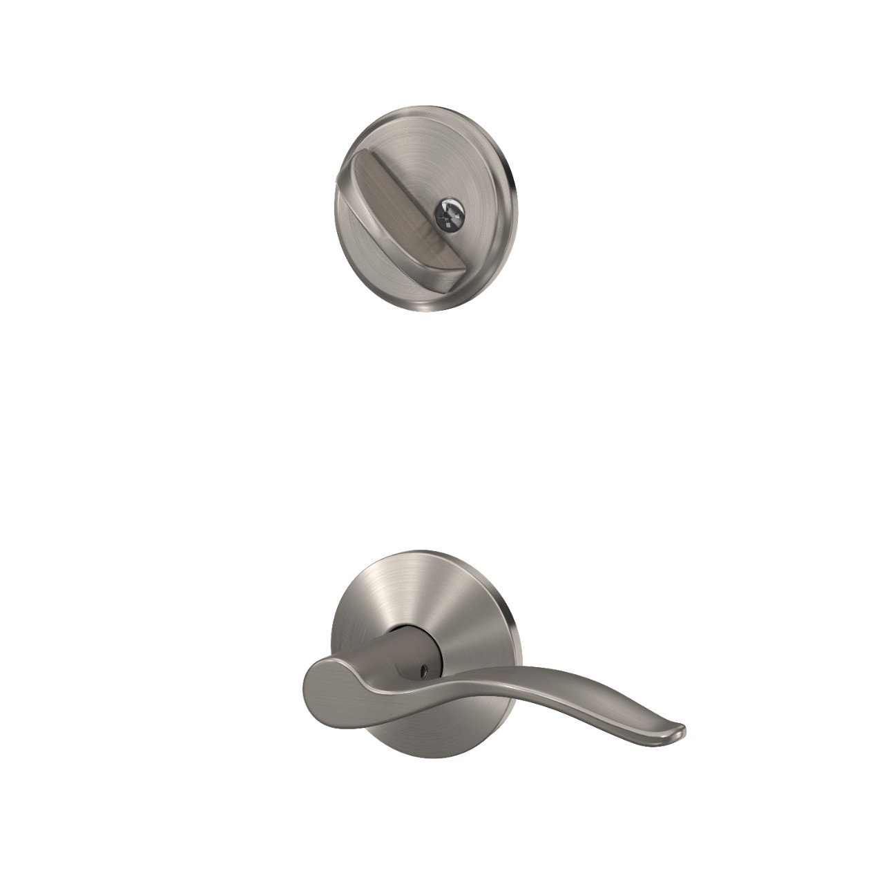 Custom Kinsler Single Cylinder Handleset Interior with Pennant Lever