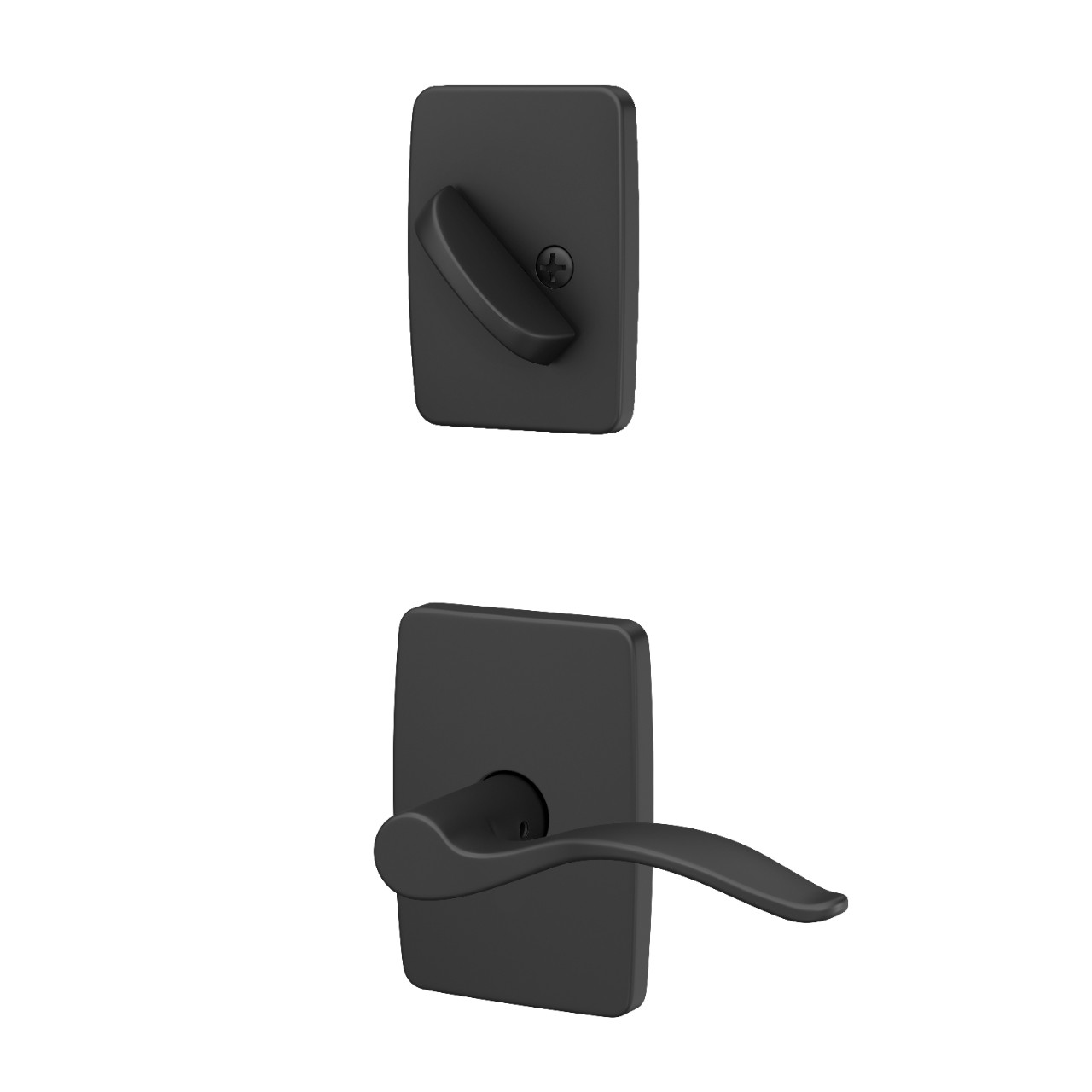 Custom Greene Single Cylinder Handleset Interior with Pennant Lever