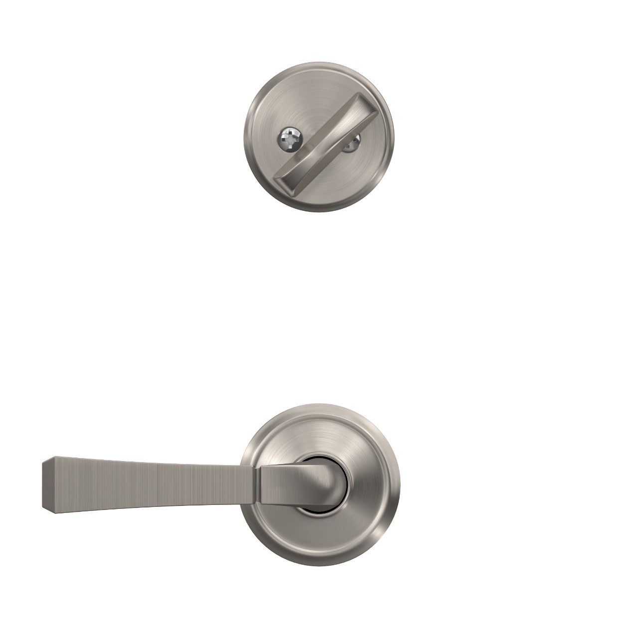 Custom Alden Single Cylinder Handleset Interior with Rivington Lever