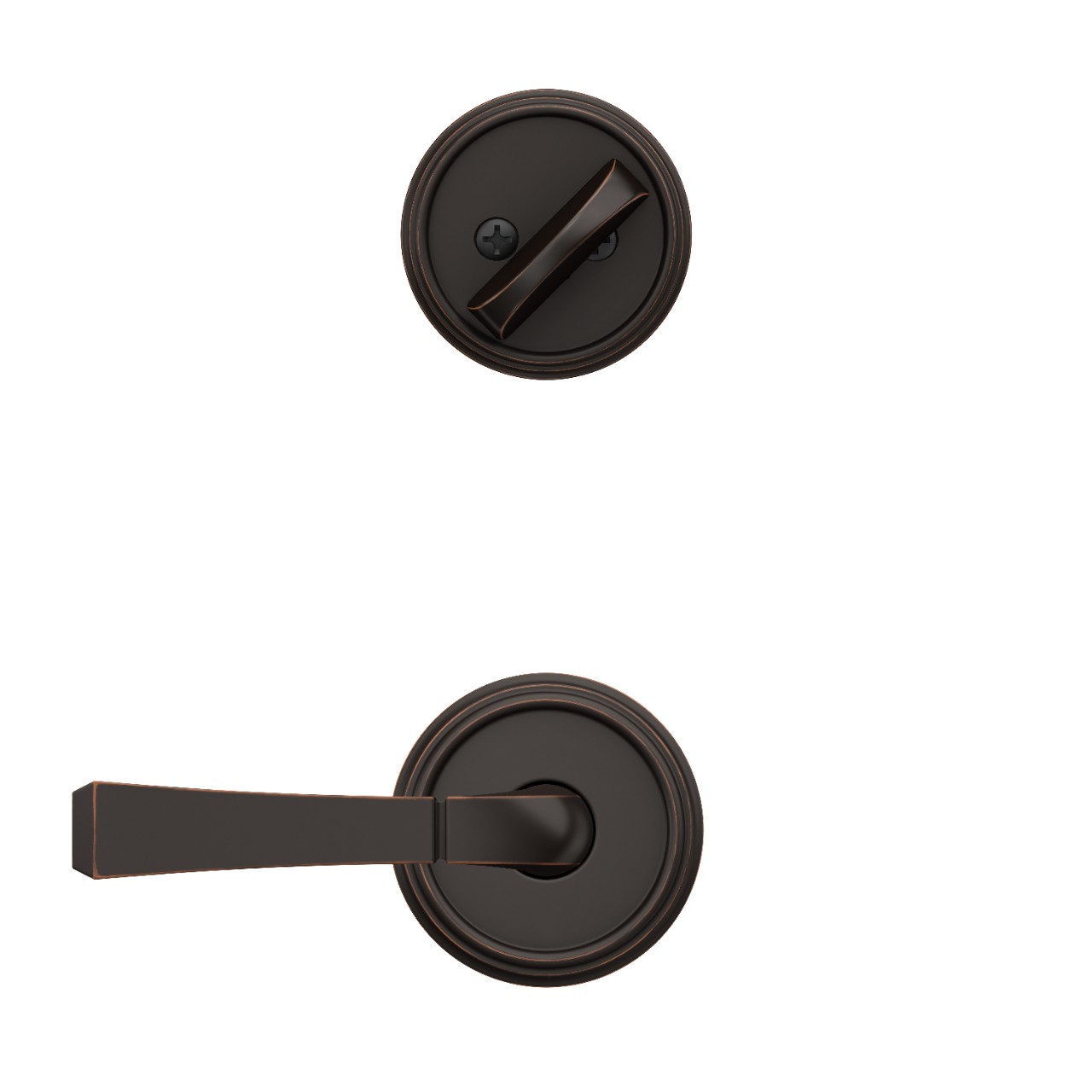 Custom Indy Single Cylinder Handleset Interior with Rivington Lever