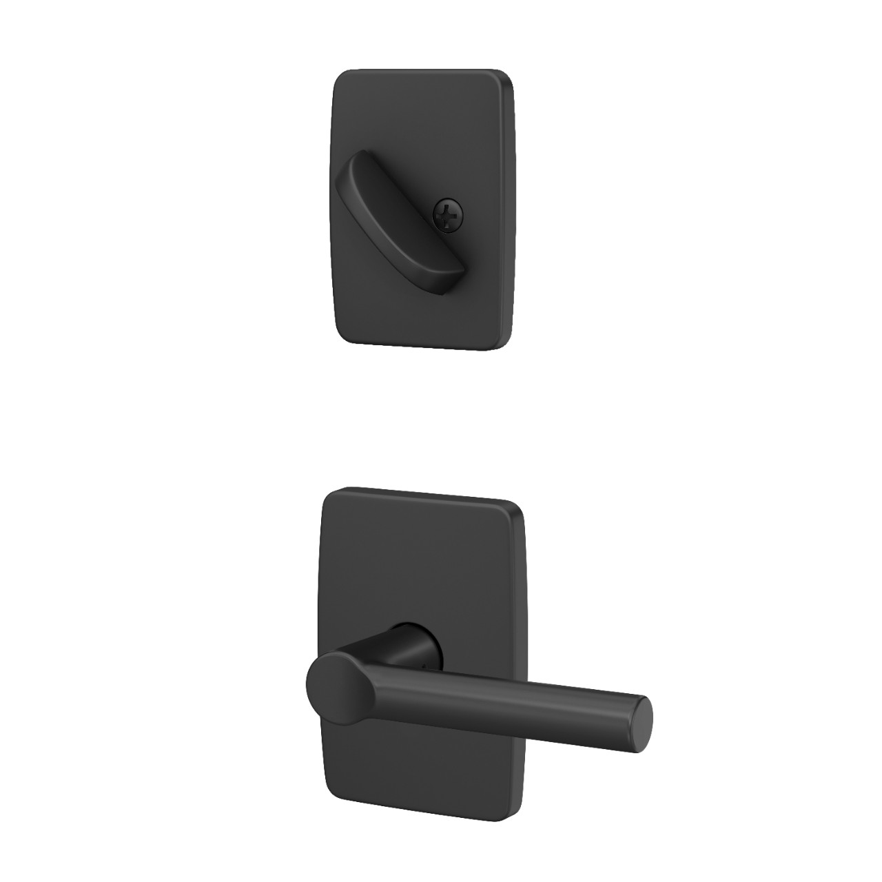 Custom Greene Inactive Handleset Interior with Broadway Lever