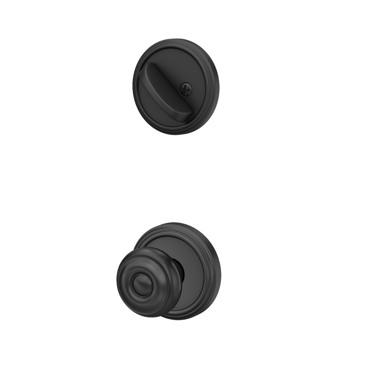 Custom Indy Inactive Handleset Interior with Georgian Knob