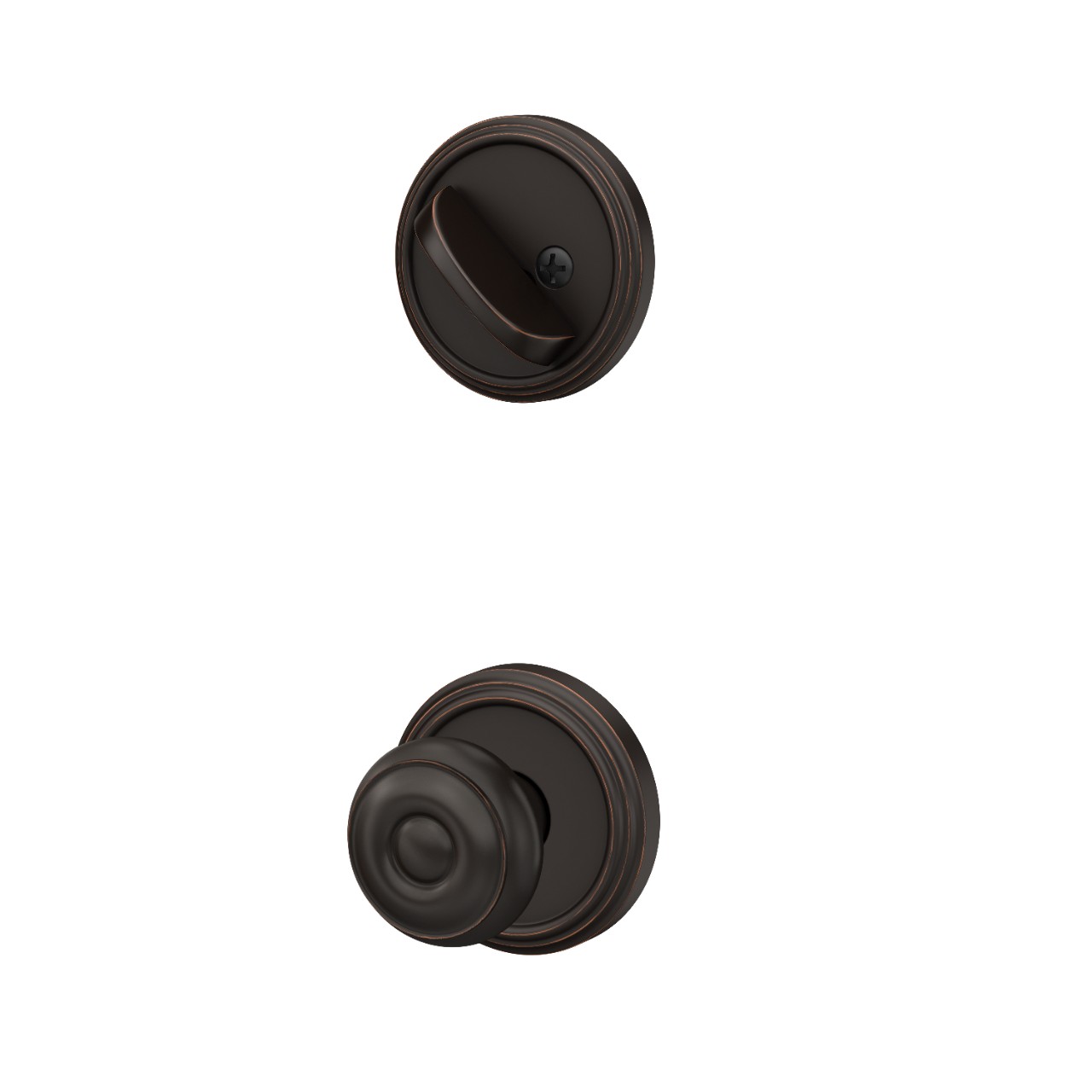 Custom Indy Inactive Handleset Interior with Georgian Knob