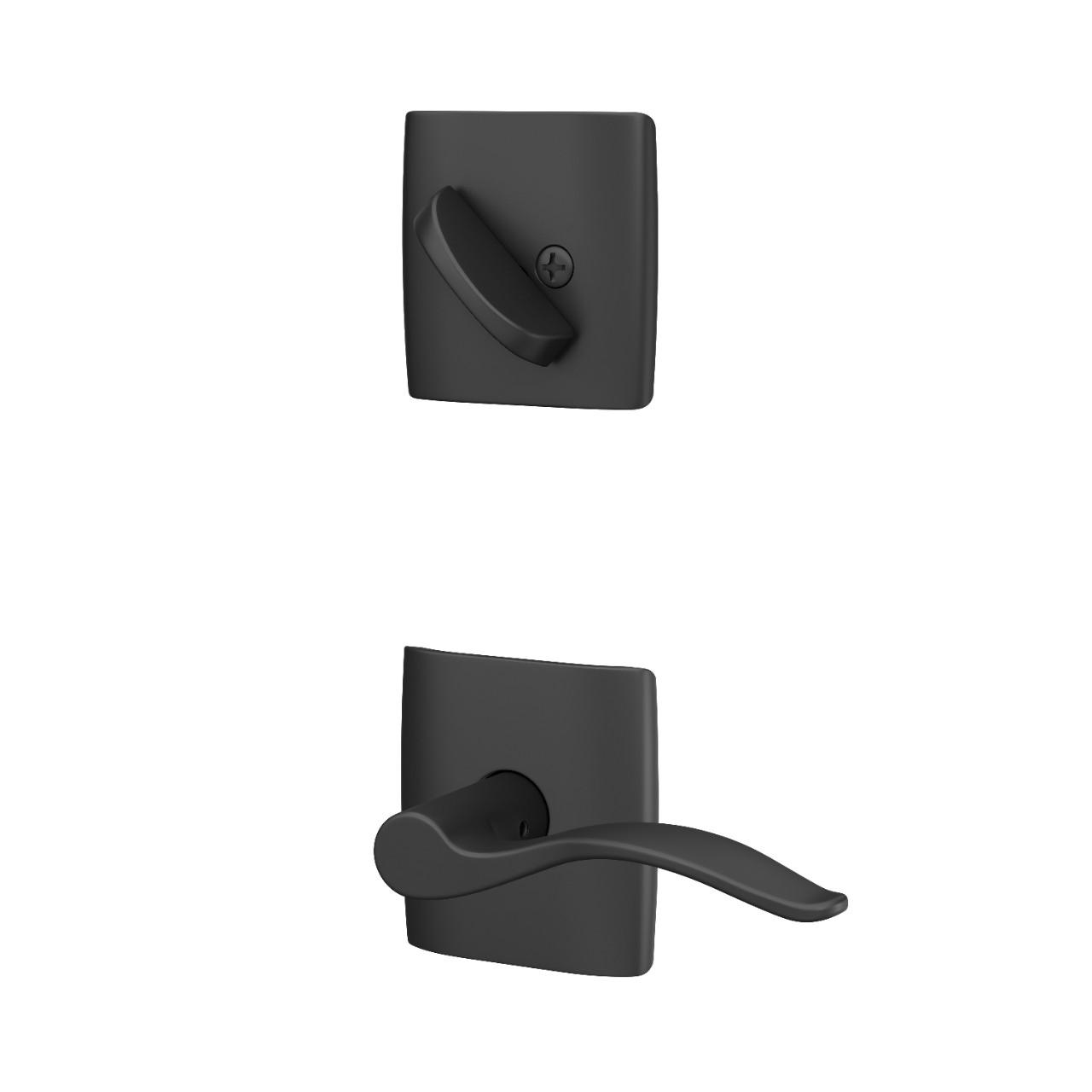 Custom Dalton Inactive Handleset Interior with Pennant Lever