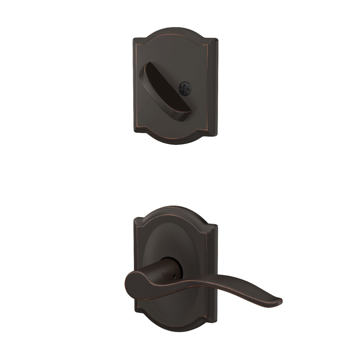 Custom Camelot Inactive Handleset Interior with Pennant Lever