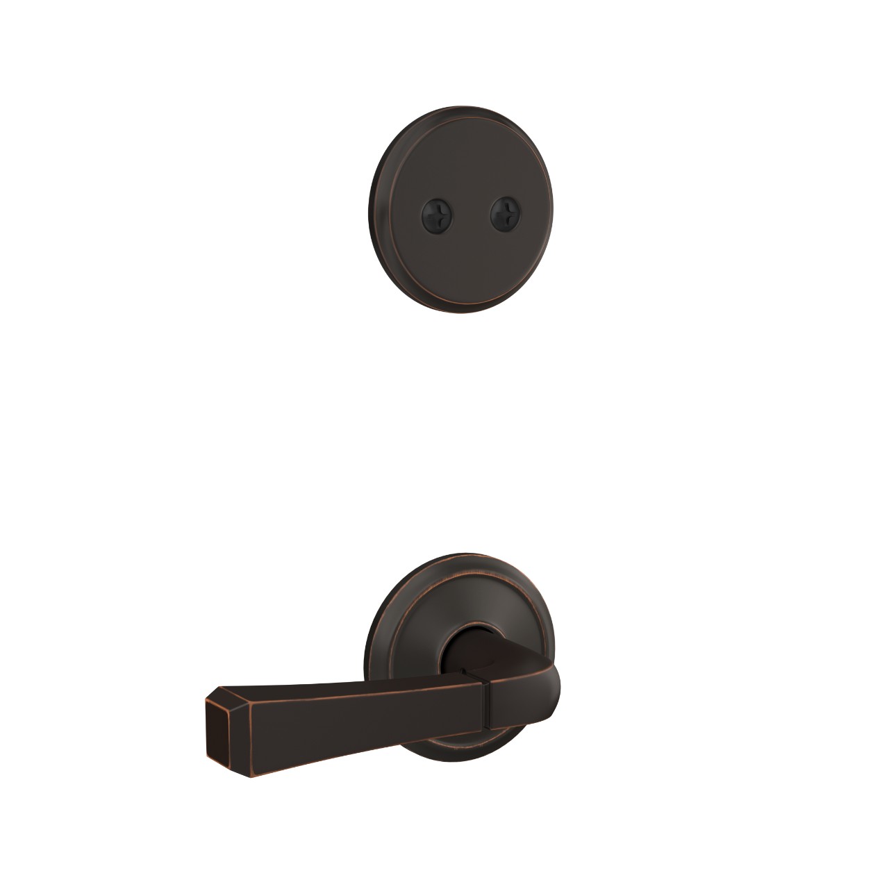 Custom Alden Inactive Handleset Interior with Rivington Lever