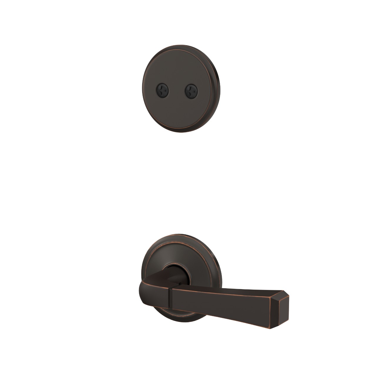 Custom Alden Inactive Handleset Interior with Rivington Lever