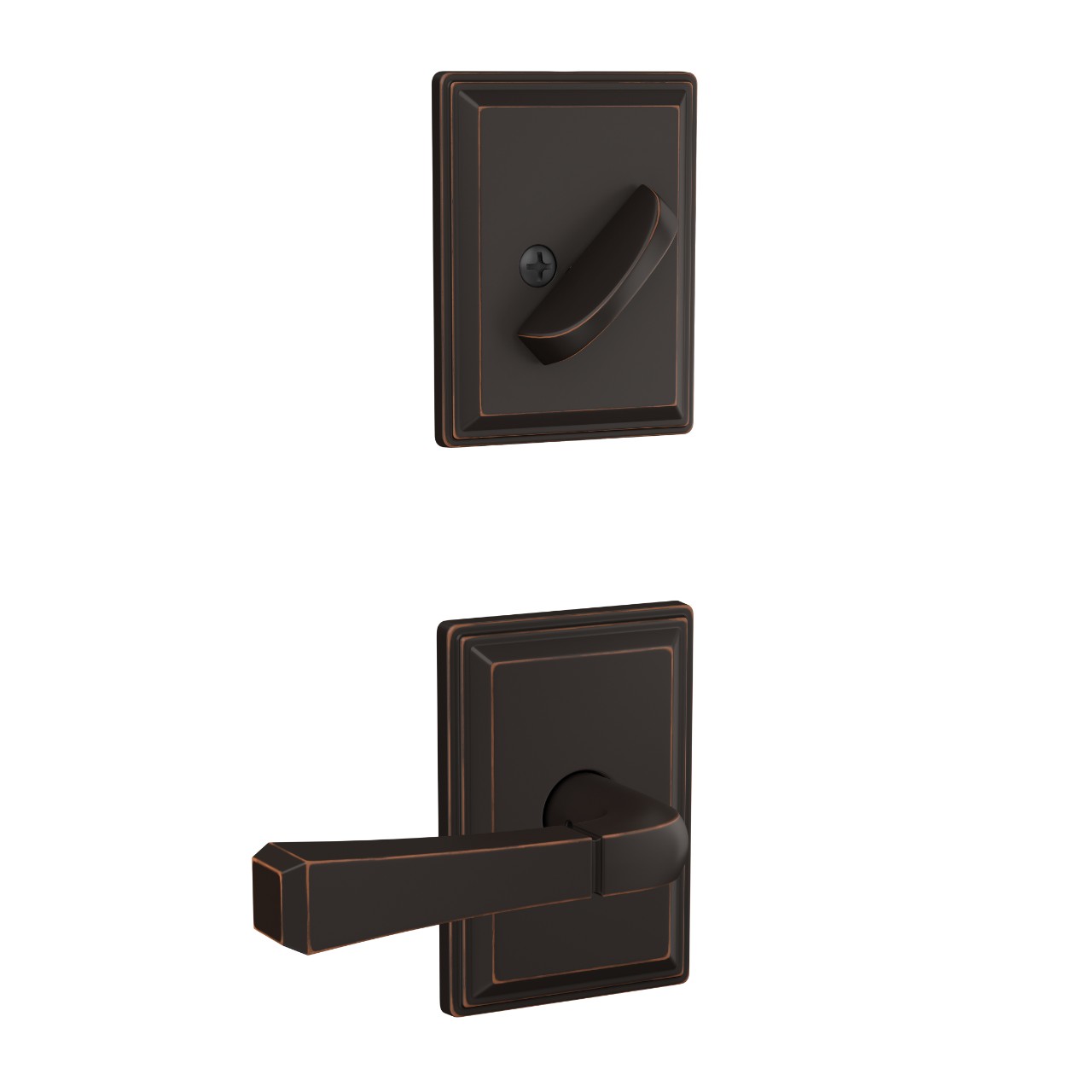 Custom Grandville Inactive Handleset Interior with Rivington Lever