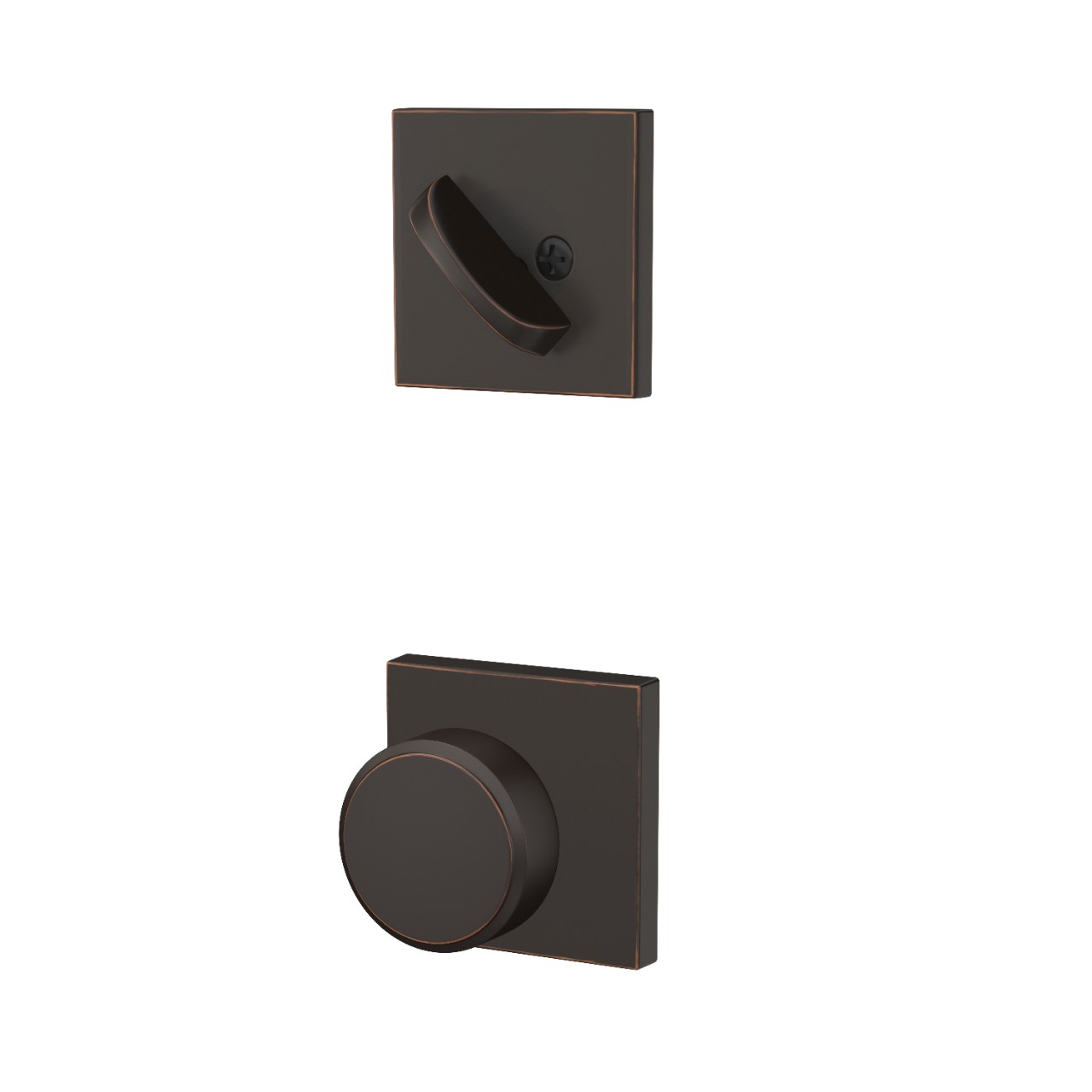 Custom Collins Inactive Handleset Interior with Swanson Knob