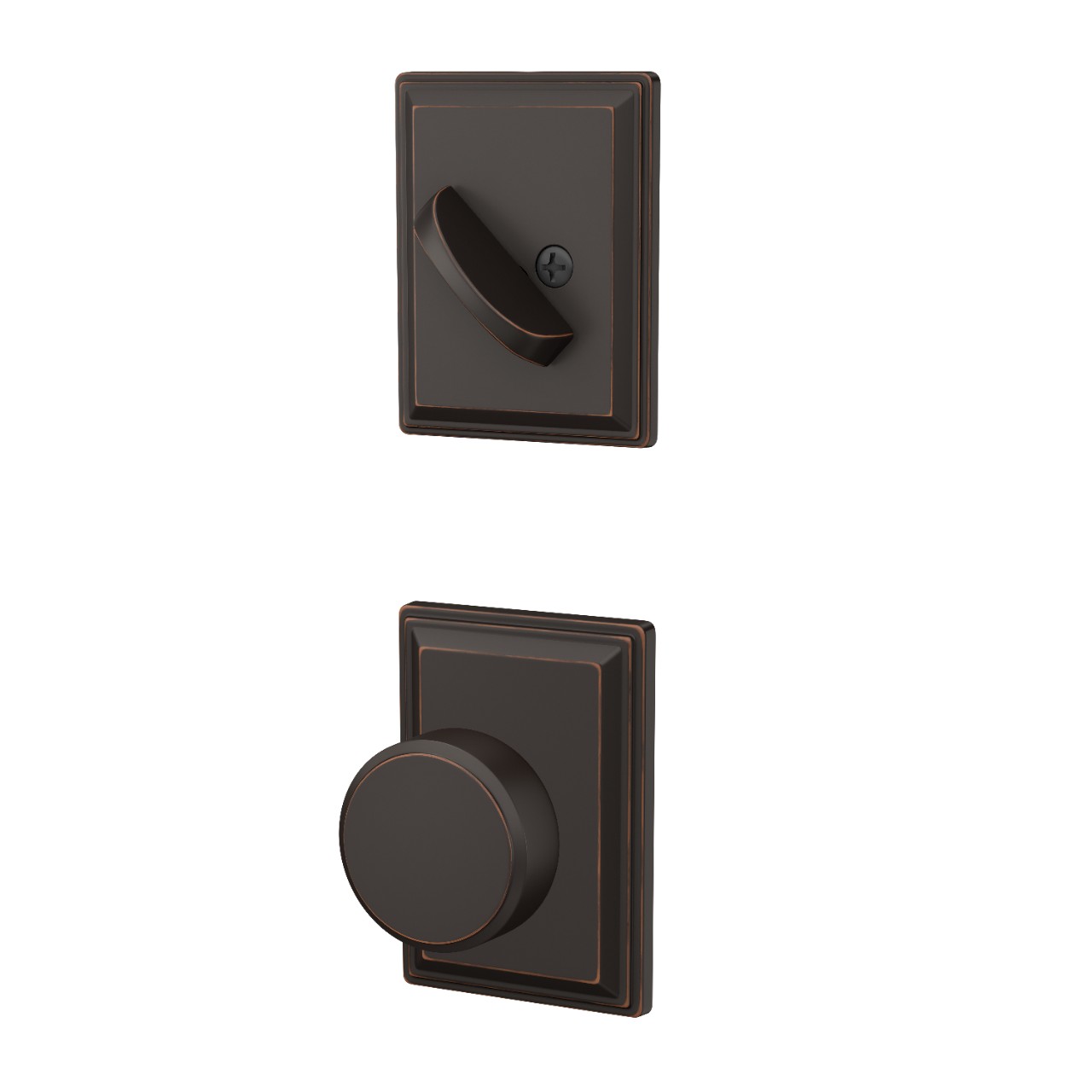 Custom Grandville Inactive Handleset Interior with Swanson Knob
