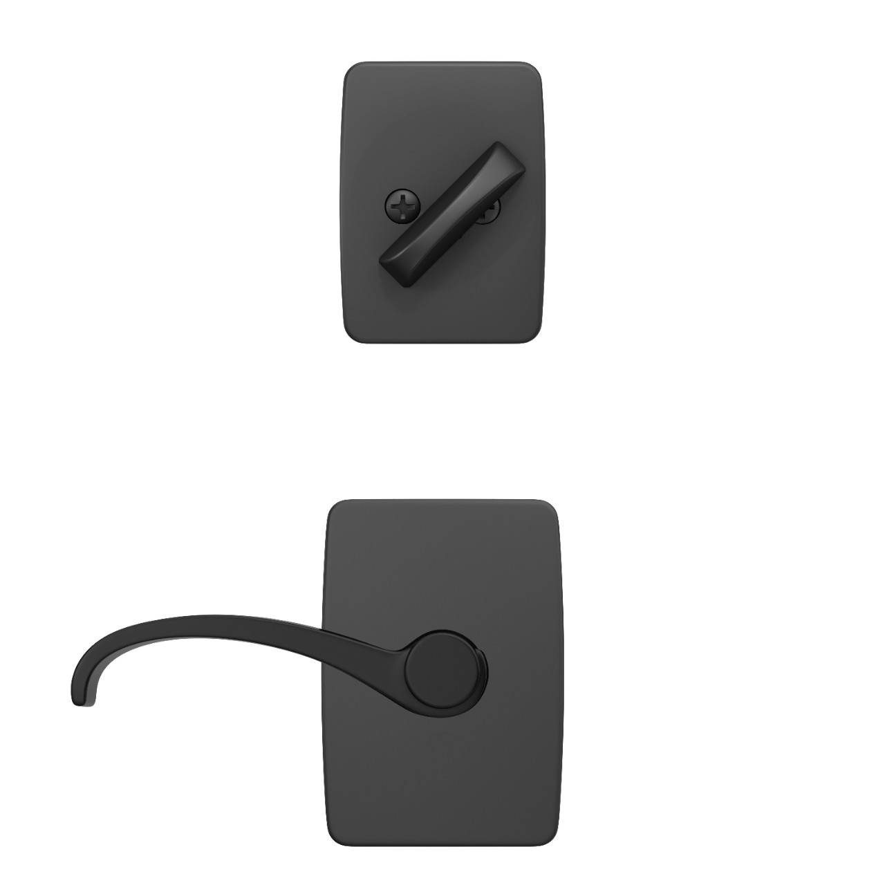 Custom Greene Inactive Handleset Interior with Whitney Lever