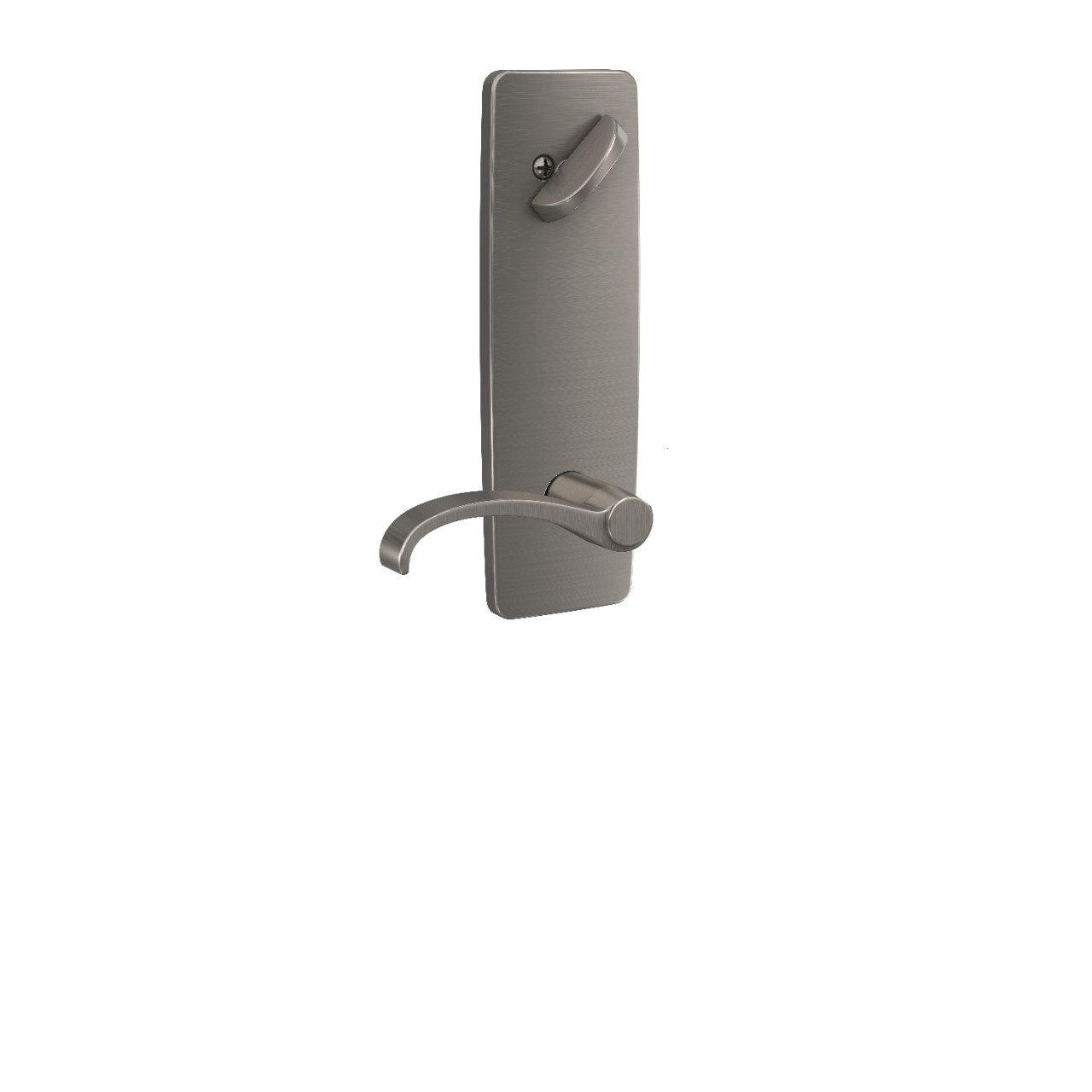 Custom Greene 3/4 Trim Single Cylinder Handleset Interior with Whitney Lever