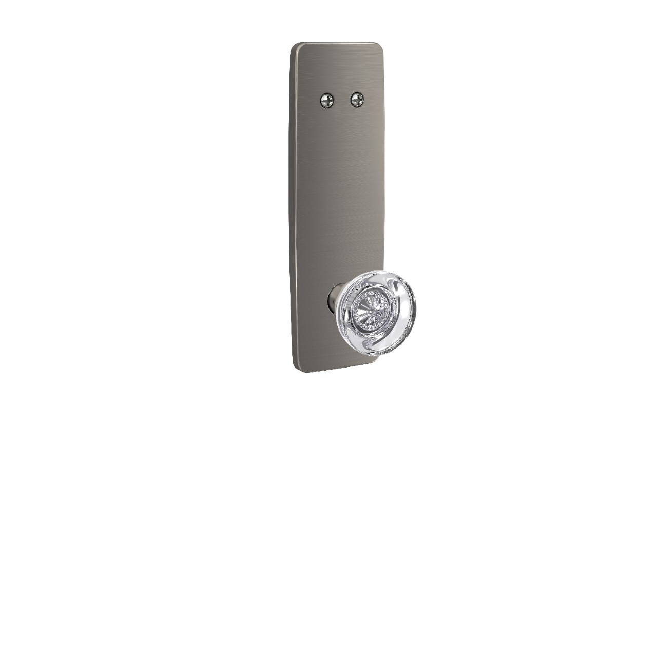 Greene 3/4 Trim Inactive Handleset Interior with Hobson Glass Knob