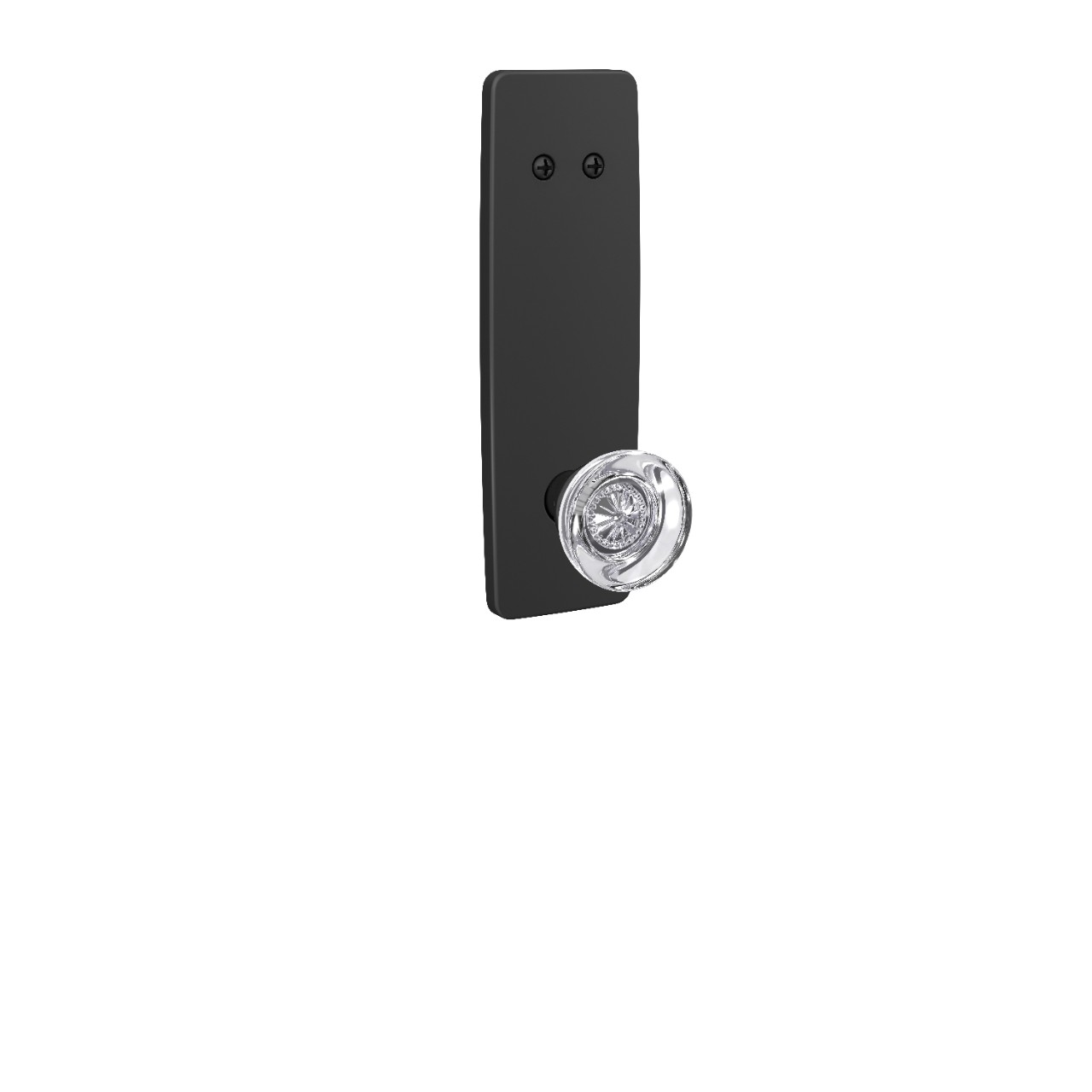Greene 3/4 Trim Inactive Handleset Interior with Hobson Glass Knob