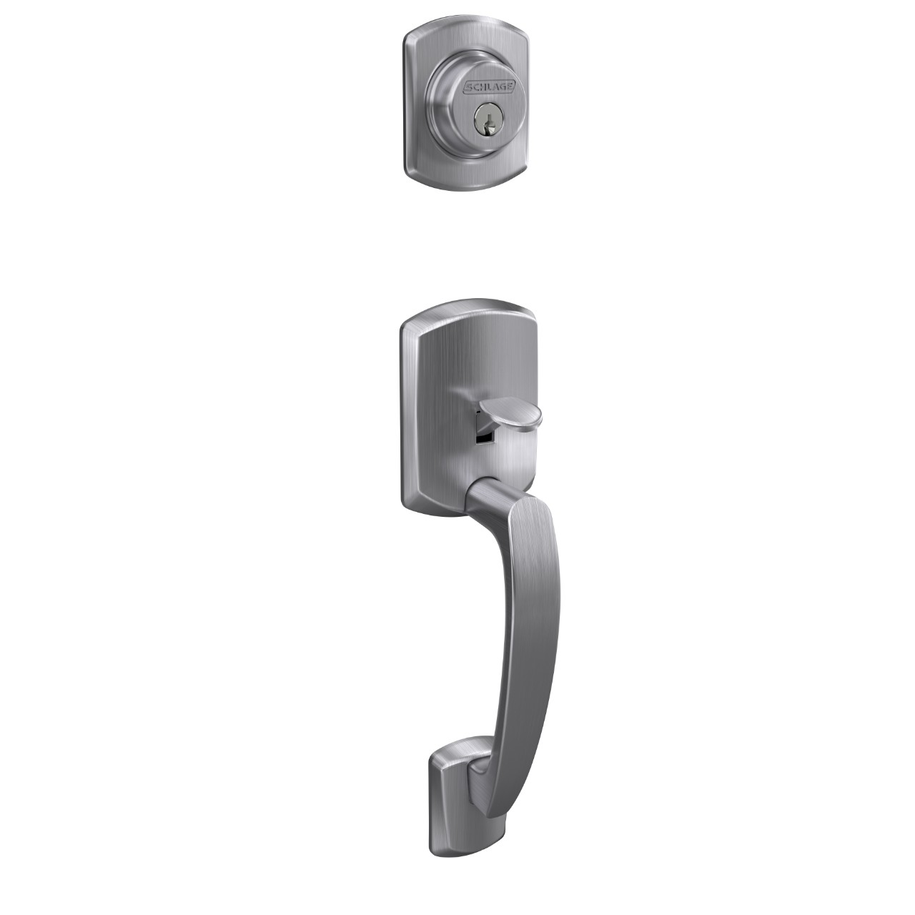 Custom Greenwich Single Cylinder Handleset Exterior