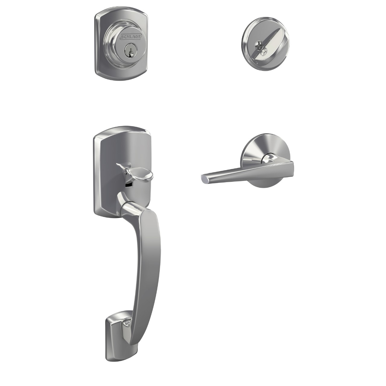 Custom Single Cylinder Handleset and Eller Lever with Kinsler Trim