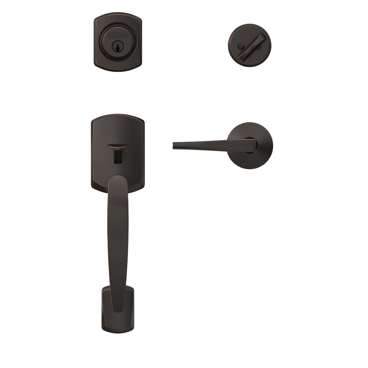 Custom Single Cylinder Handleset and Eller Lever with Kinsler Trim