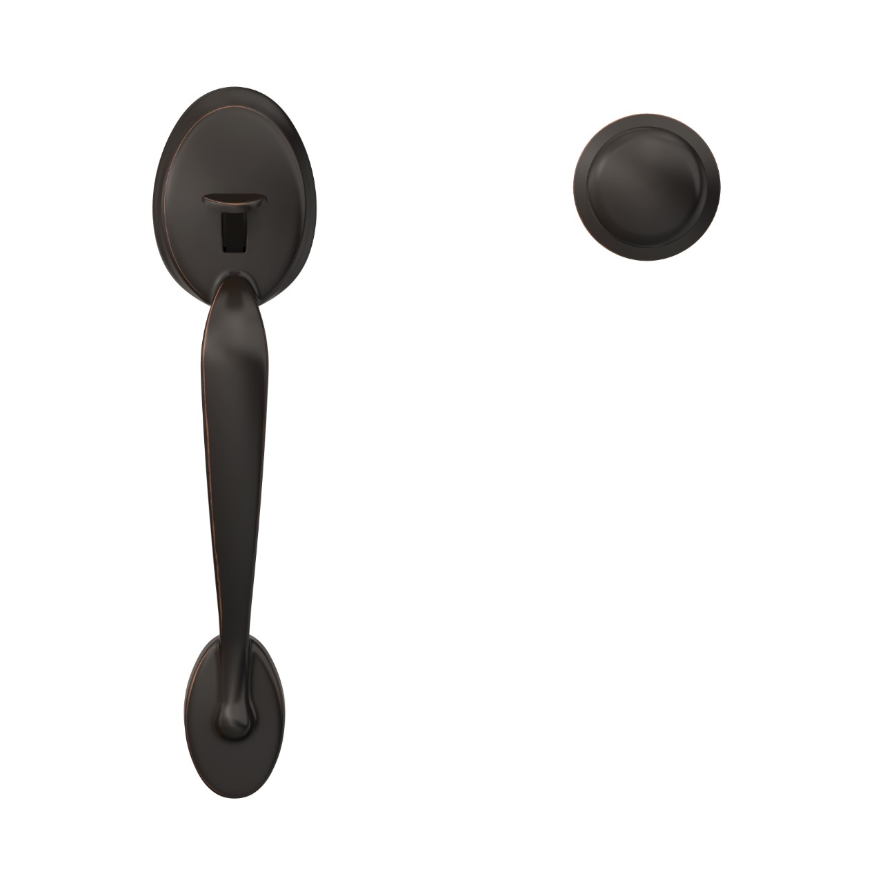 Custom Front Entry Handle and Plymouth Knob with Kinsler Trim