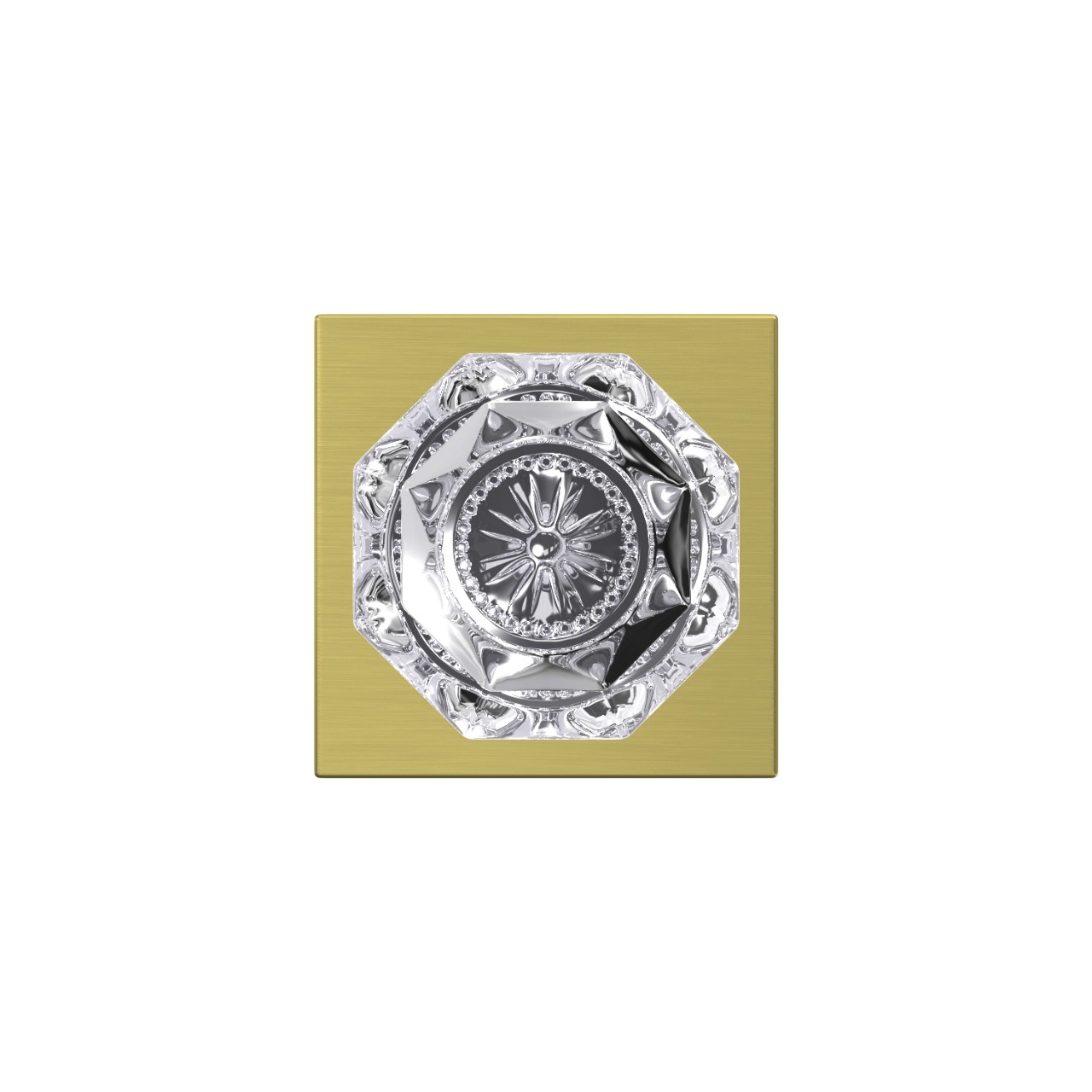 Custom Alexandria Glass Non-Turning Knob