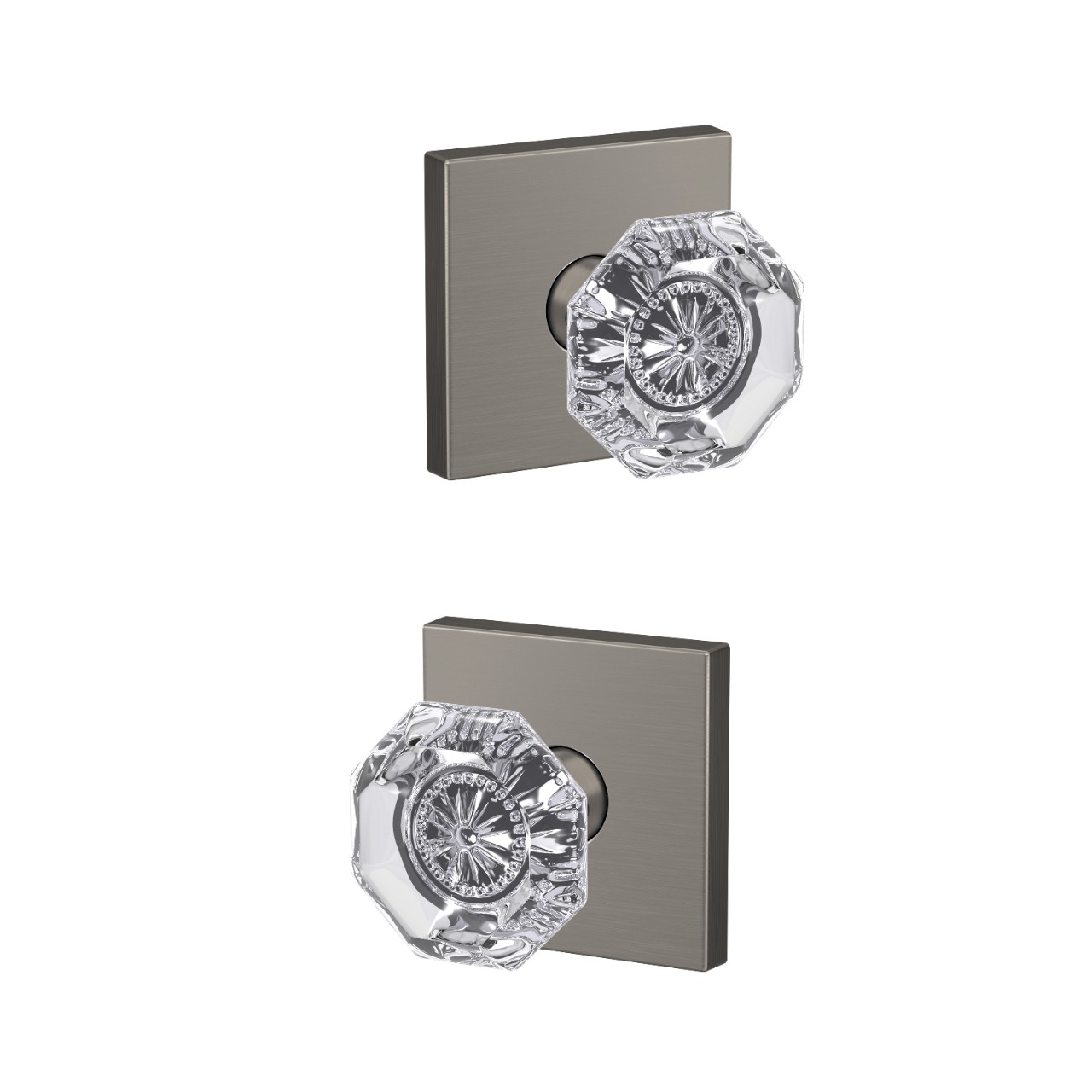 Custom Alexandria Glass Non-Turning Knob