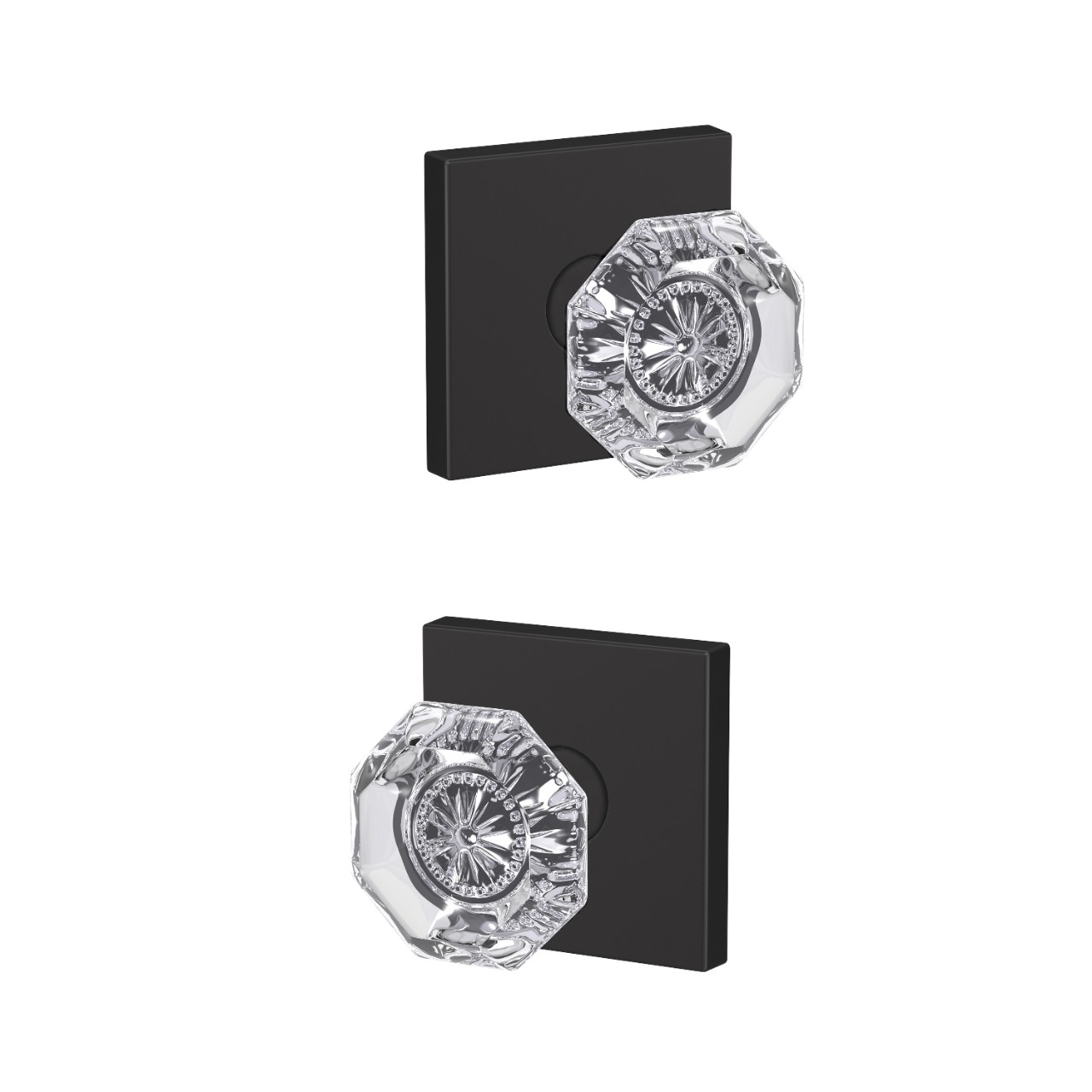 Custom Alexandria Glass Non-Turning Knob
