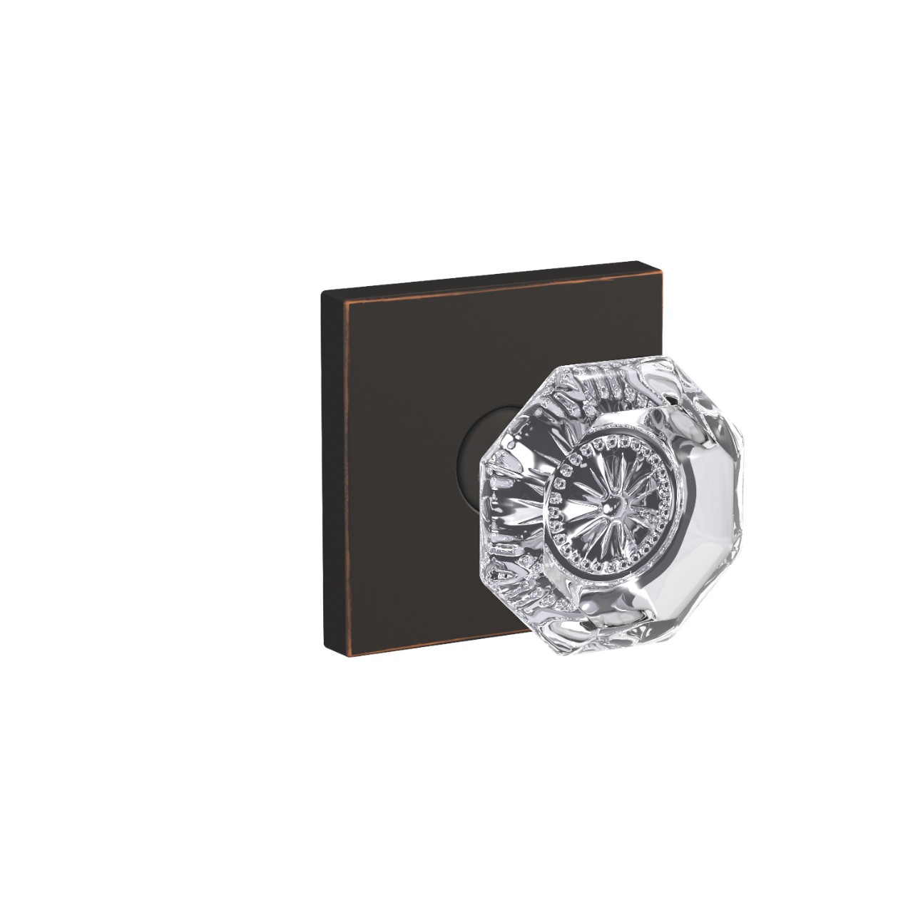 Custom Alexandria Glass Non-Turning Knob