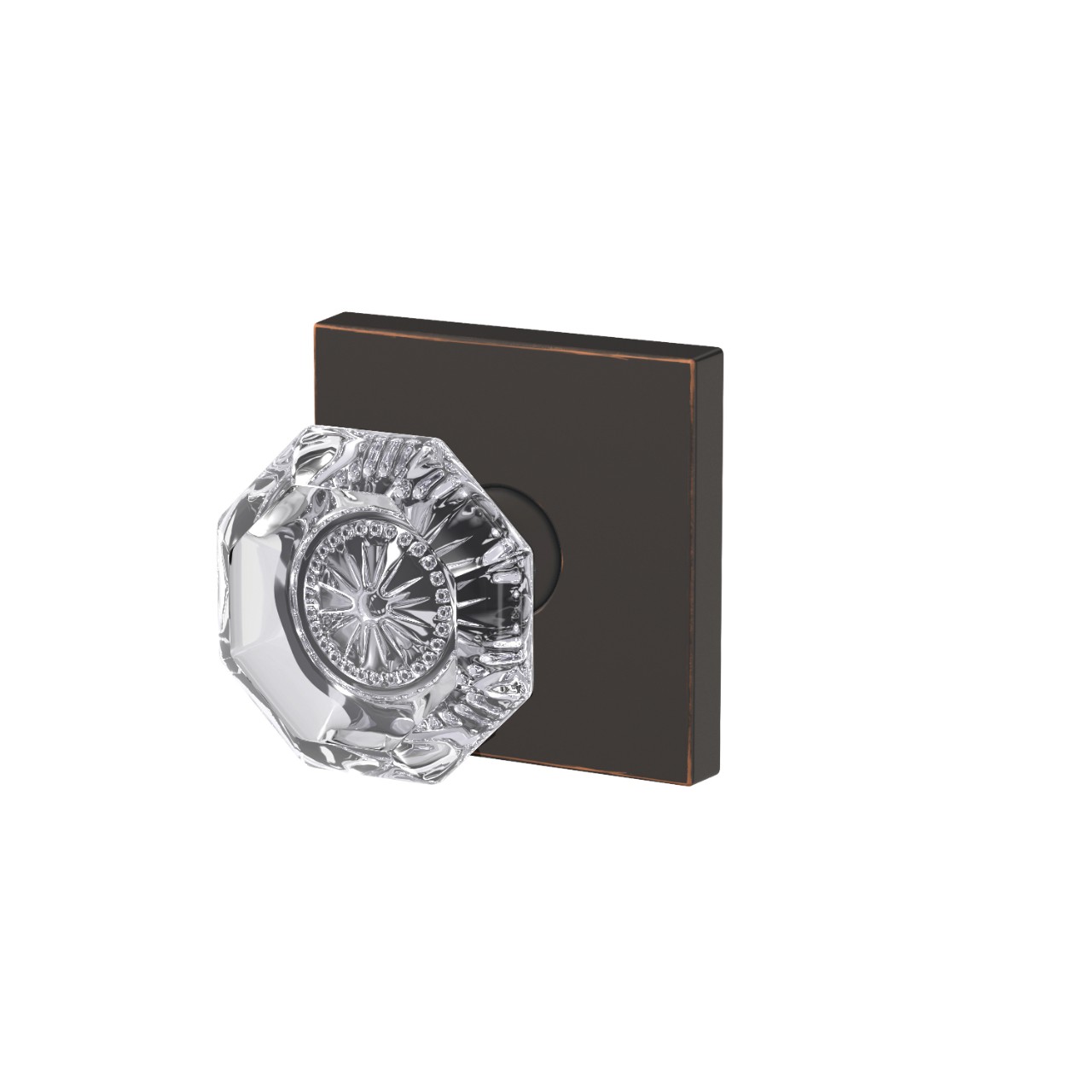 Custom Alexandria Glass Non-Turning Knob