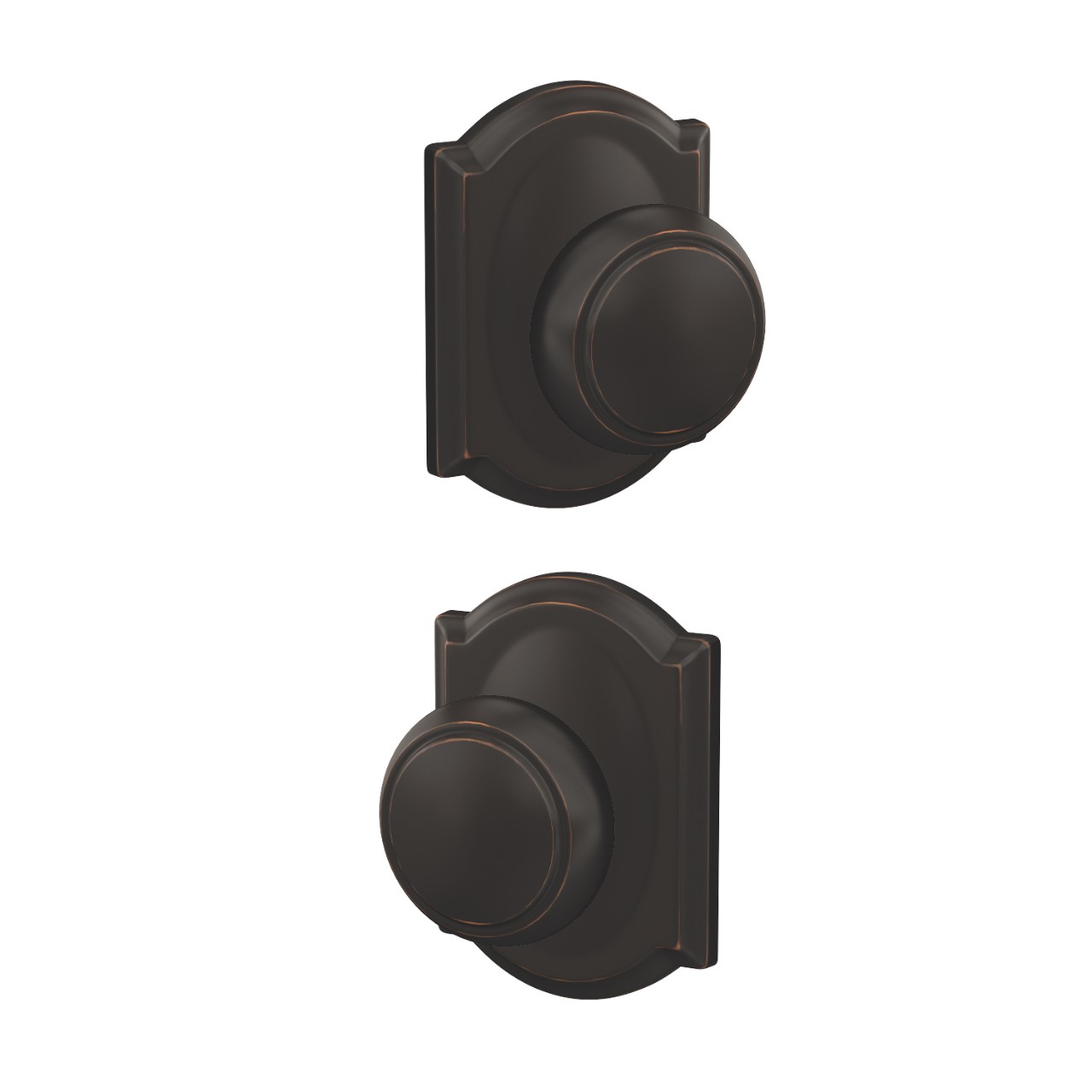 Custom Andover Knob Combined Interior Hall-Closet and Bed-Bath Lock