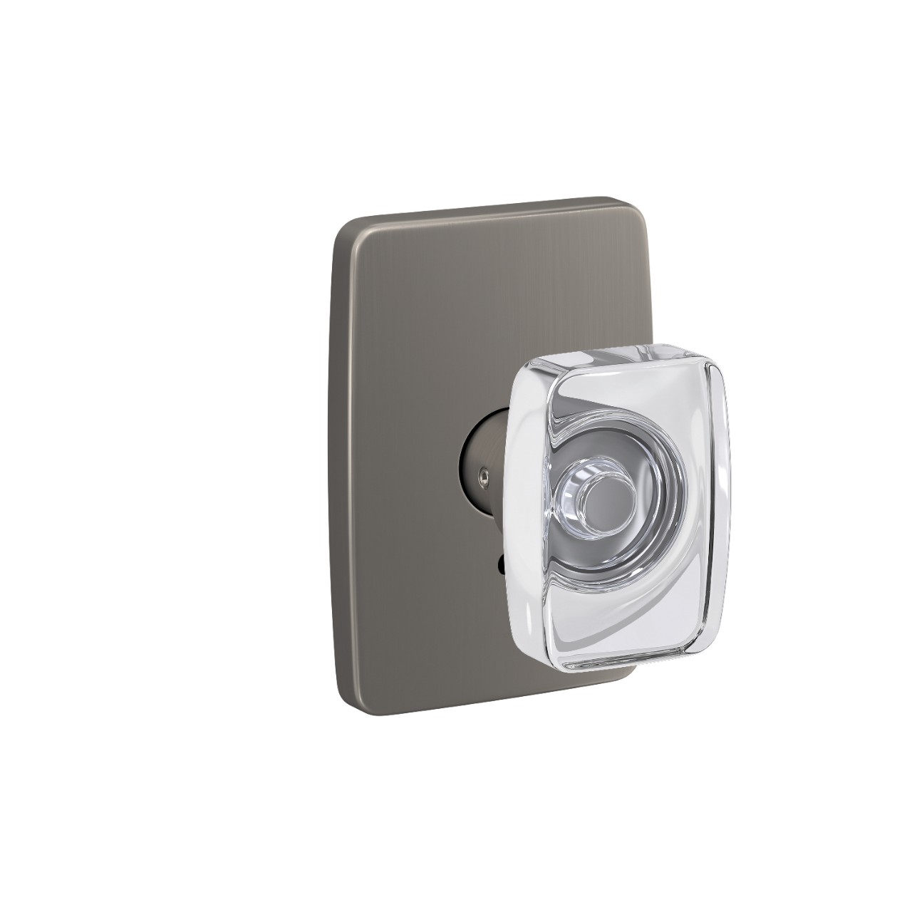 Custom Caine Non-Turning Glass Knob with Greene Trim