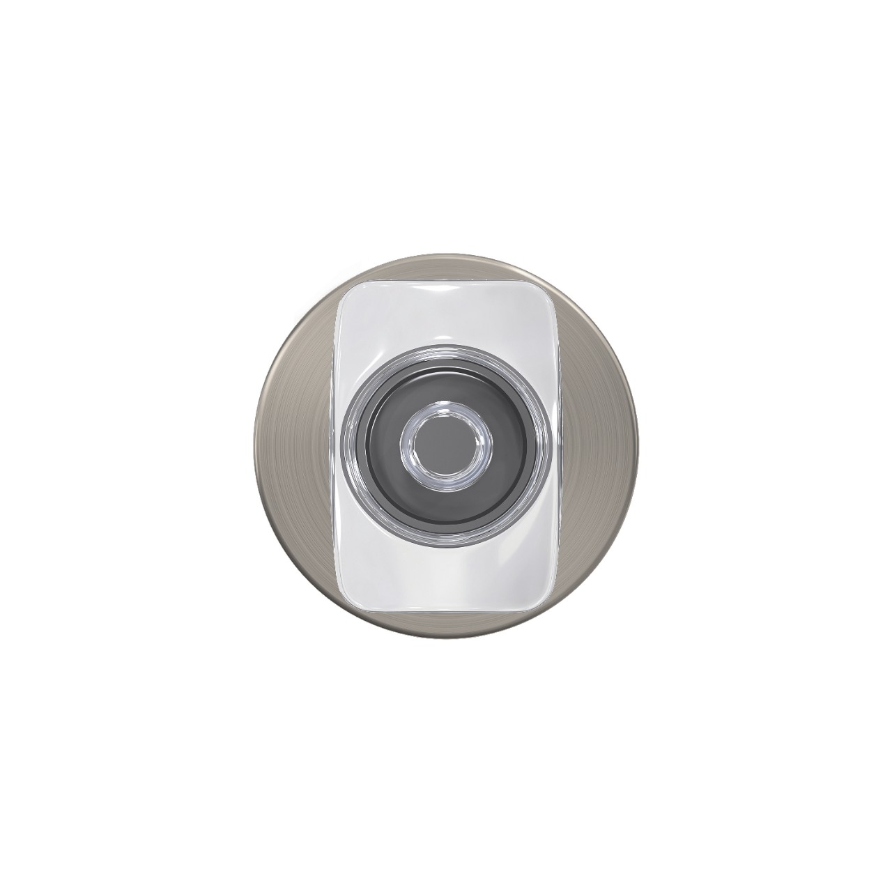 Custom Caine Non-Turning Glass Knob with Howe Trim